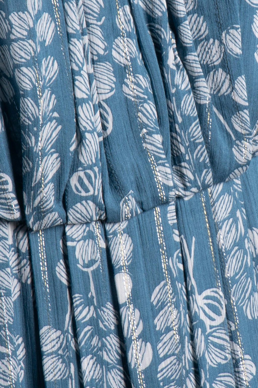 PRINTED FLIPPY MINI DRESS BLUE/WHITE 5
