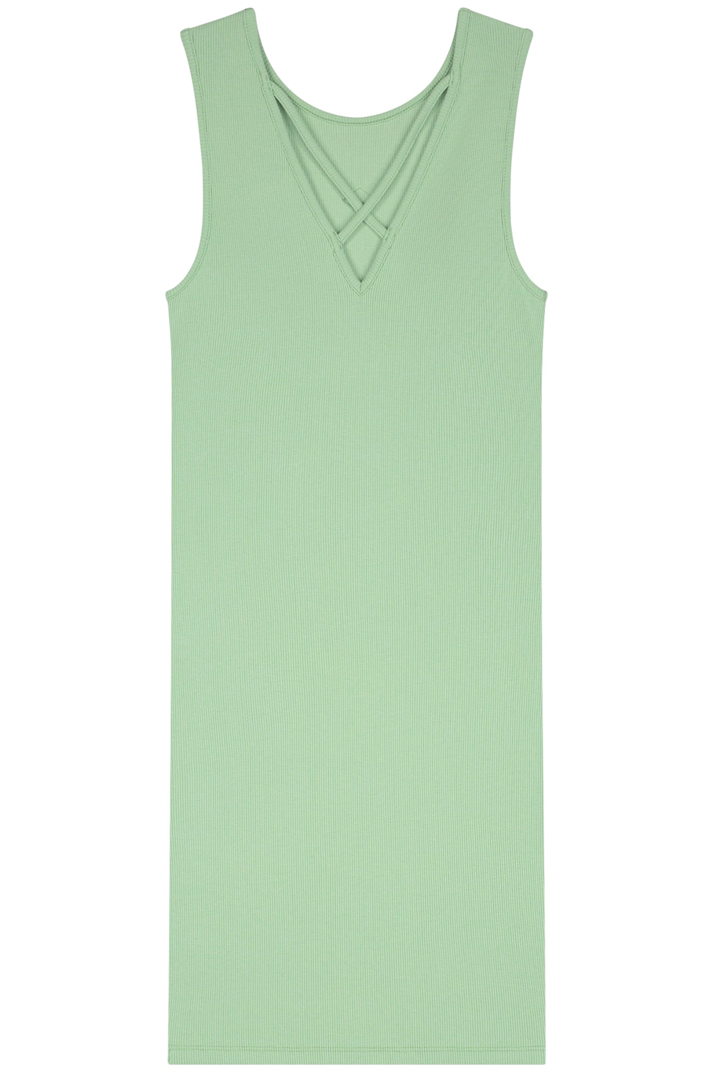 BELLA BACK RIB DRESS MINT 1