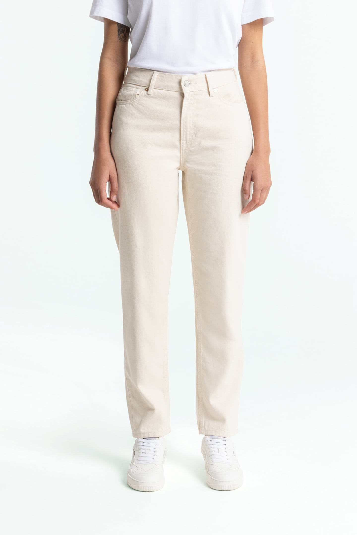 CAROLINE CROPPED CLEAN RECYCLED ECRU 1