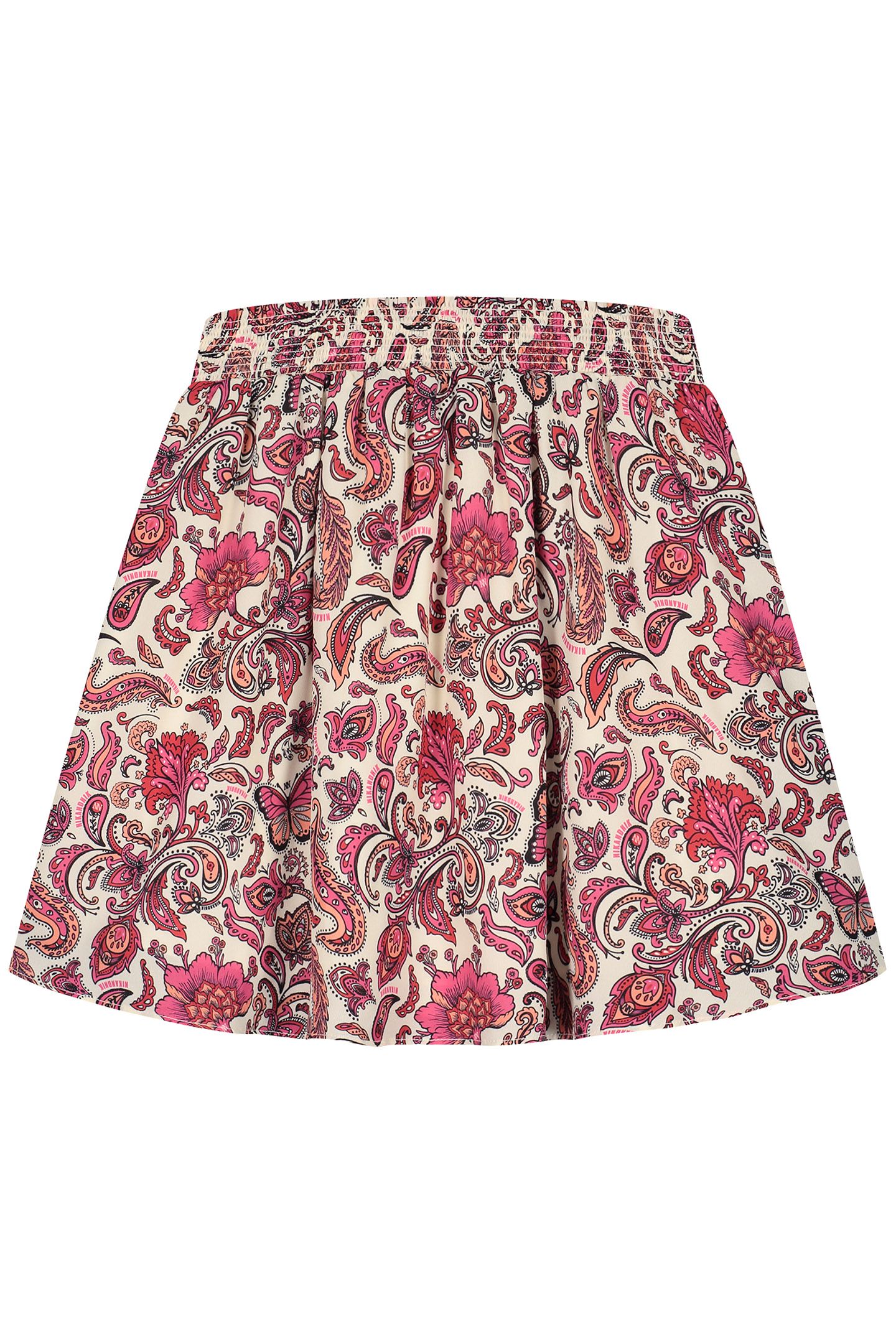PAISLEY SKIRT VIBRANT ORANGE/FUCHSIA POP 3