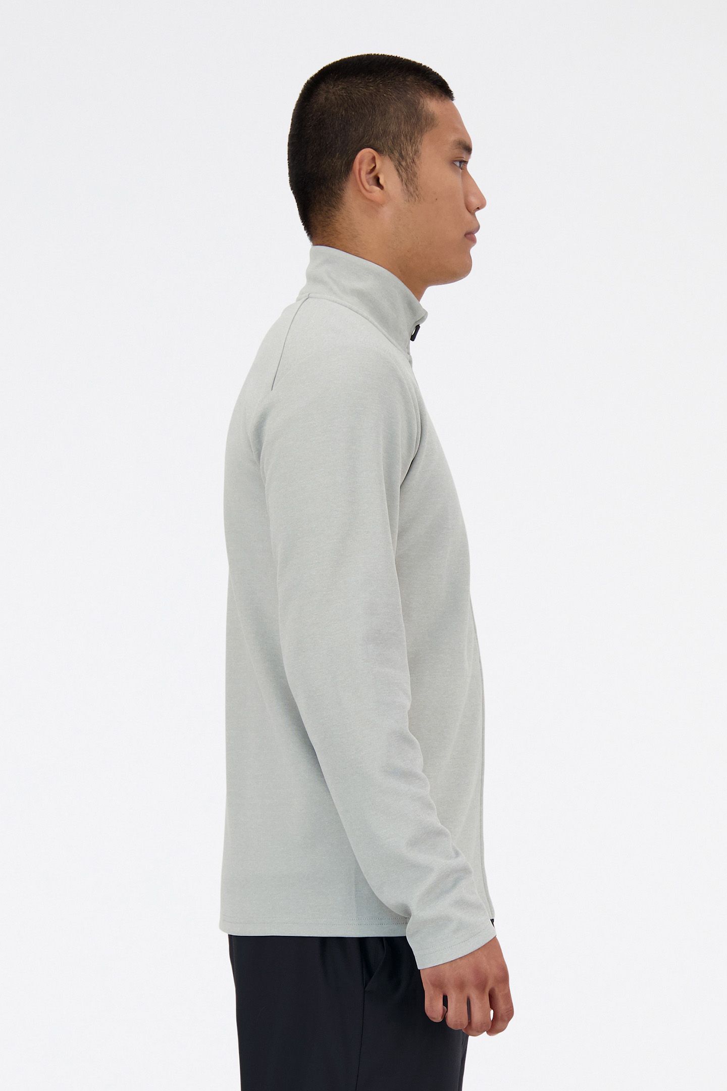 TECH KNIT FULL ZIP SPORTS JACKET IN GREY 3