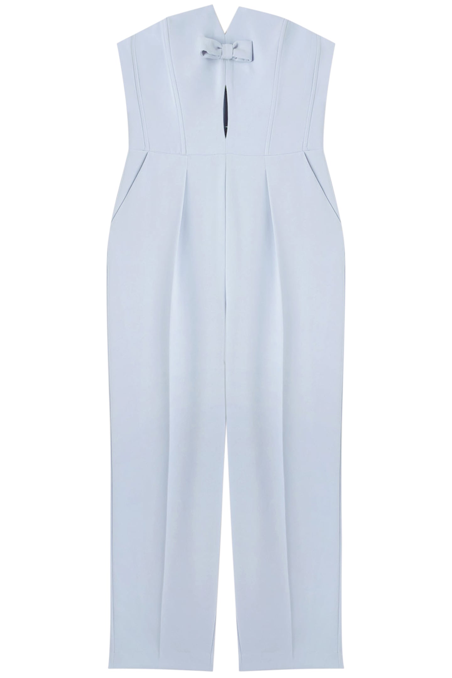 LONG BUSTIER JUMPSUIT WITH BOW LIGHT BLUE 3