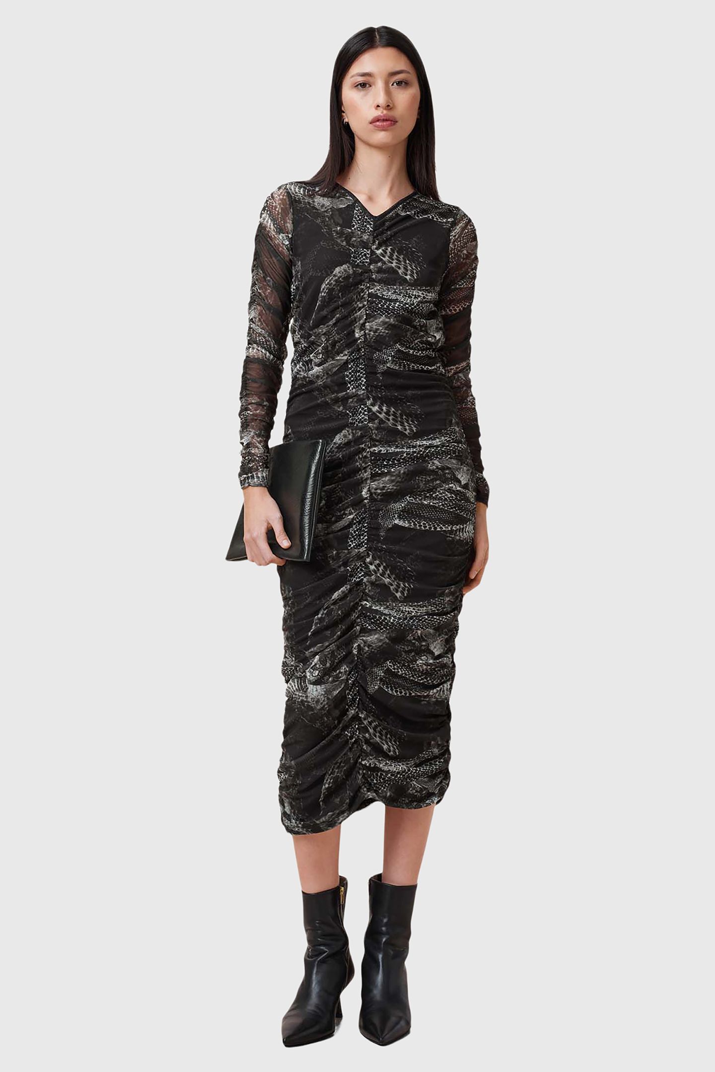 KEIKO MESH DRESS EVOLVE SLATE GREY 4
