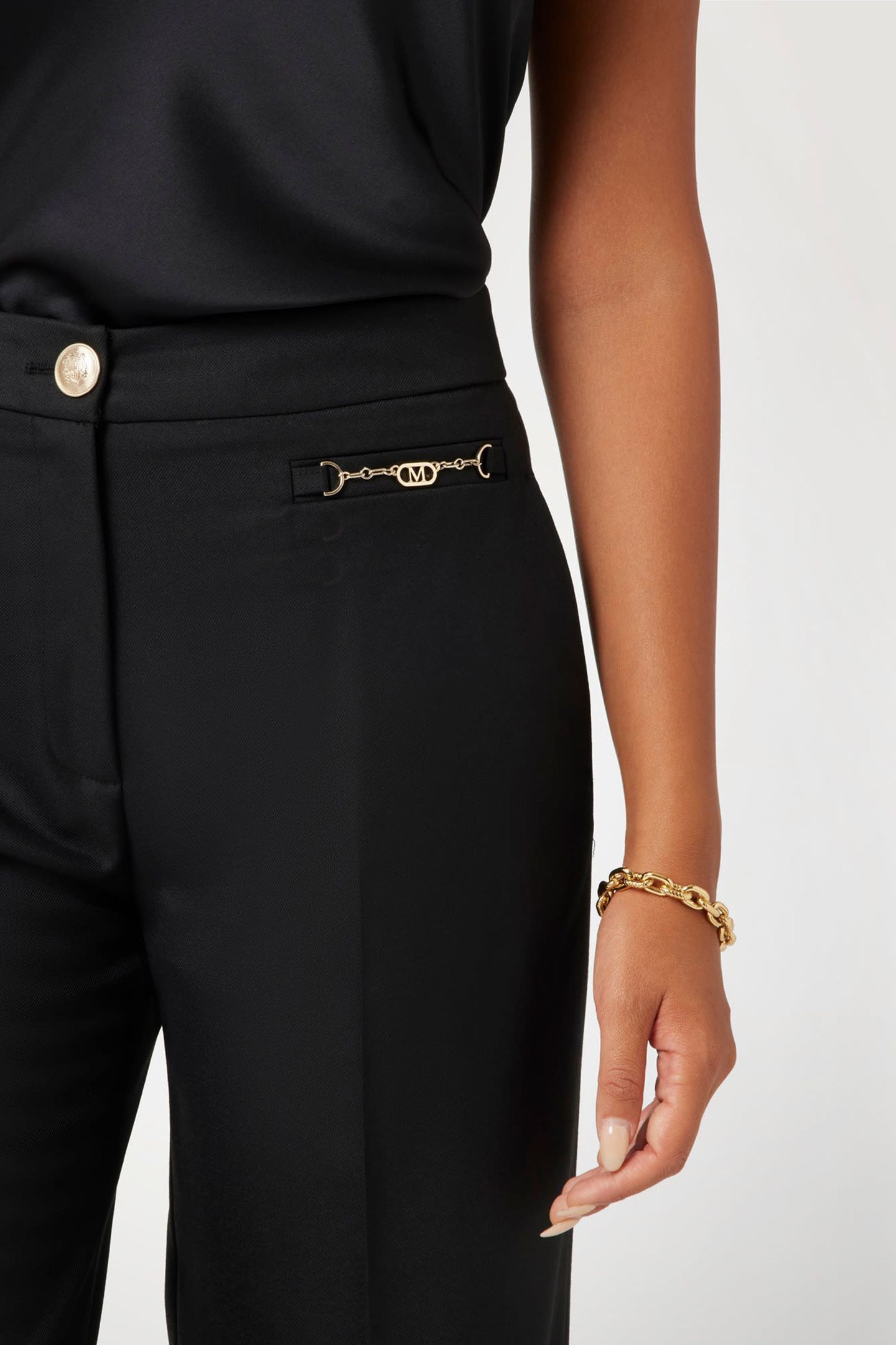 MARCIANO BY GUESS MAGDA STRAIGHT PANT JET BLACK 5