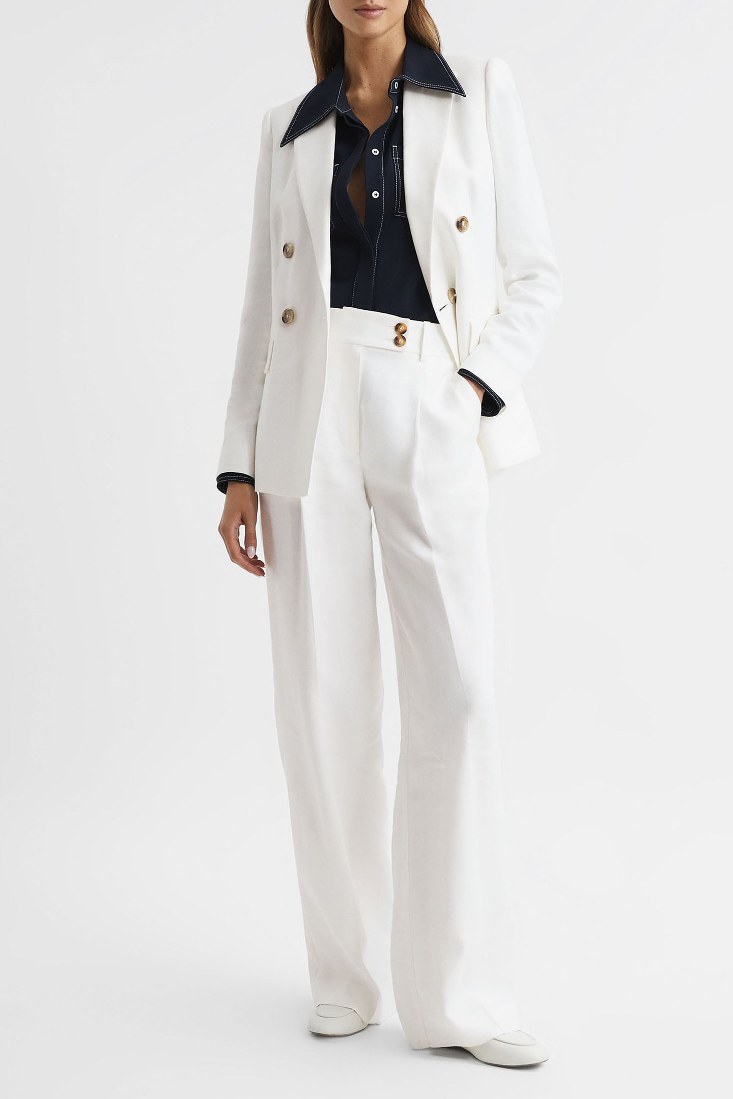 HOLLIE DB LINEN BLAZER — DOUBLE BREASTED 5