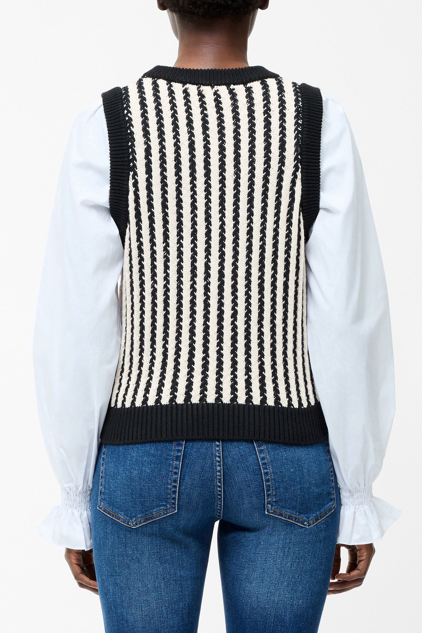 2-IN-1 TANK SHIRT BLACK/CLASSIC CREAM 2
