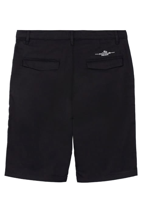 BLACK CHINO BERMUDA SHORTS WITH GOLD DETAILS AND BOY'S POCKE 2