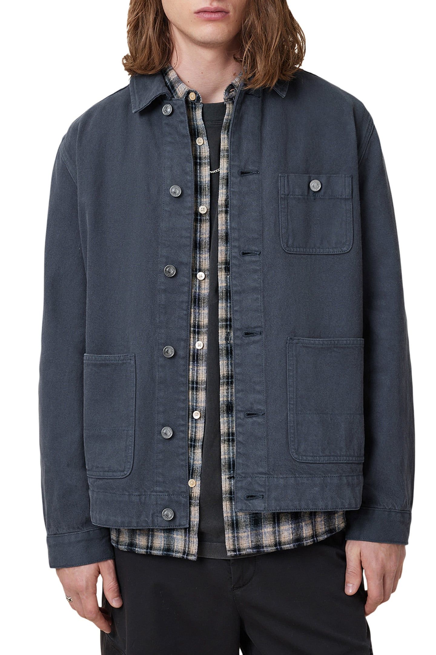 EAVIS CHORE JACKET FOUNTAIN BLUE 6