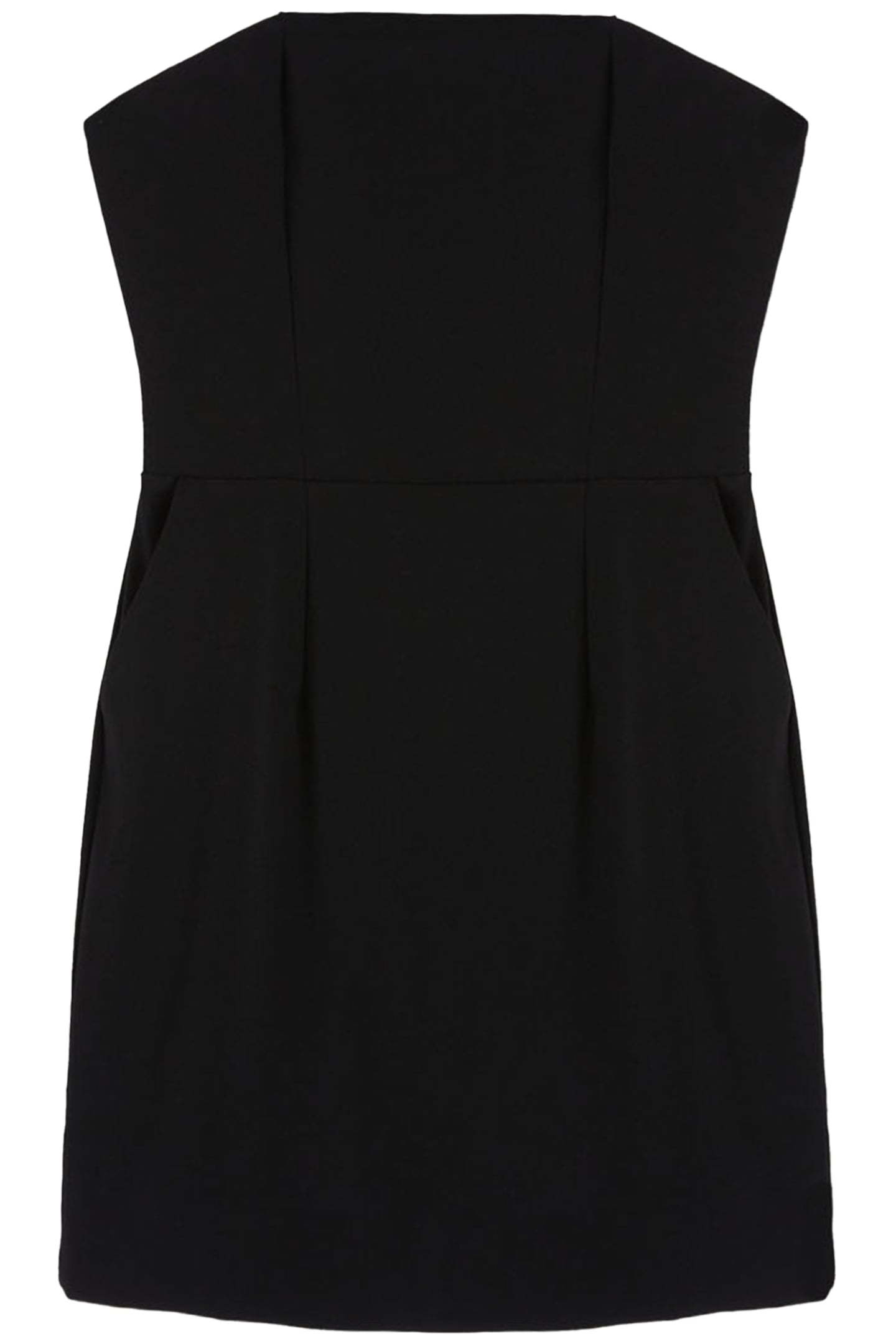 SHORT BUSTIER DRESS WITH JUMBO BOW BLACK 4