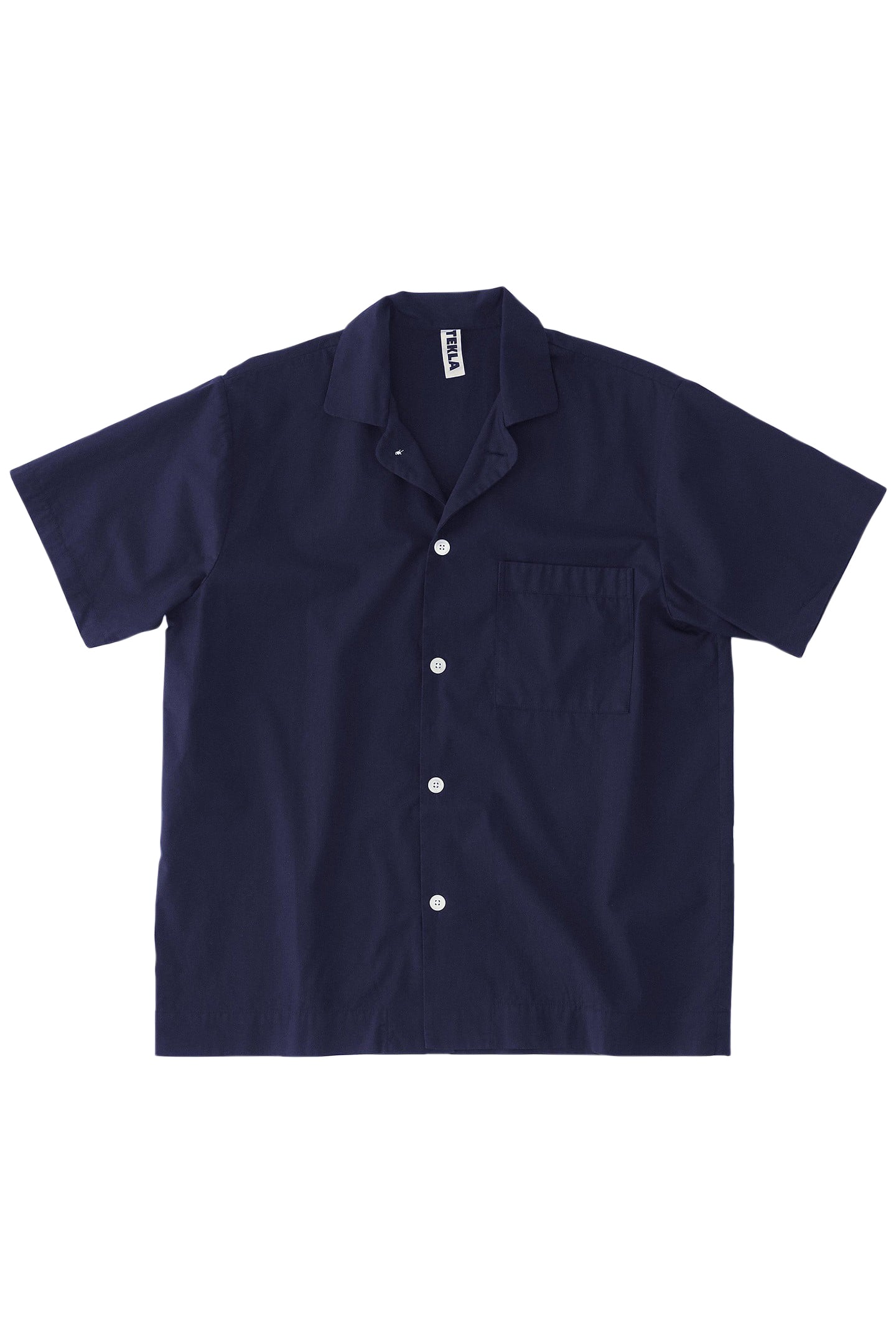 UNISEX POPLIN, SHORT SLEEVE SHIRT TRUE NAVY 1