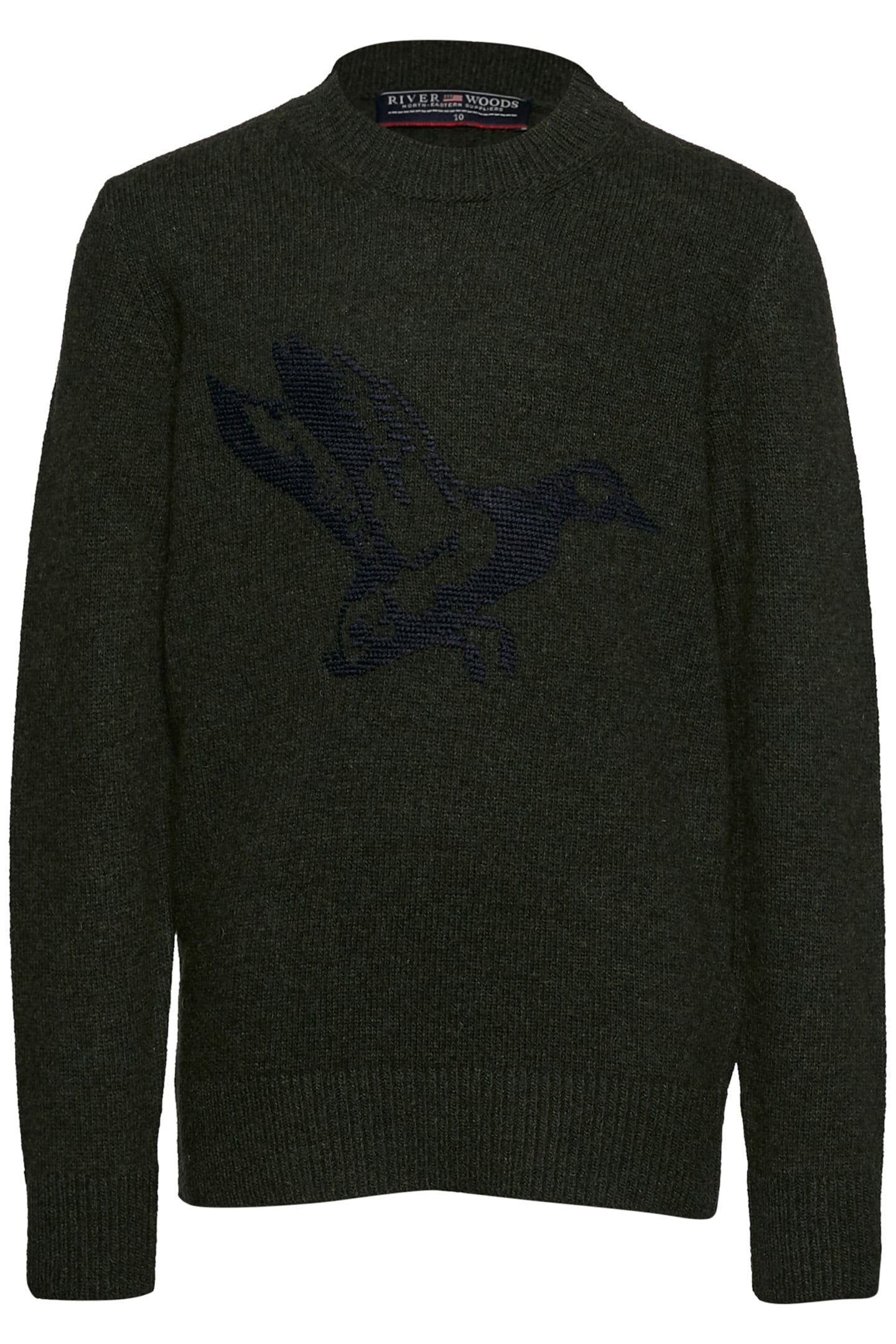 ROUND NECK PULLOVER IN GREEN 2