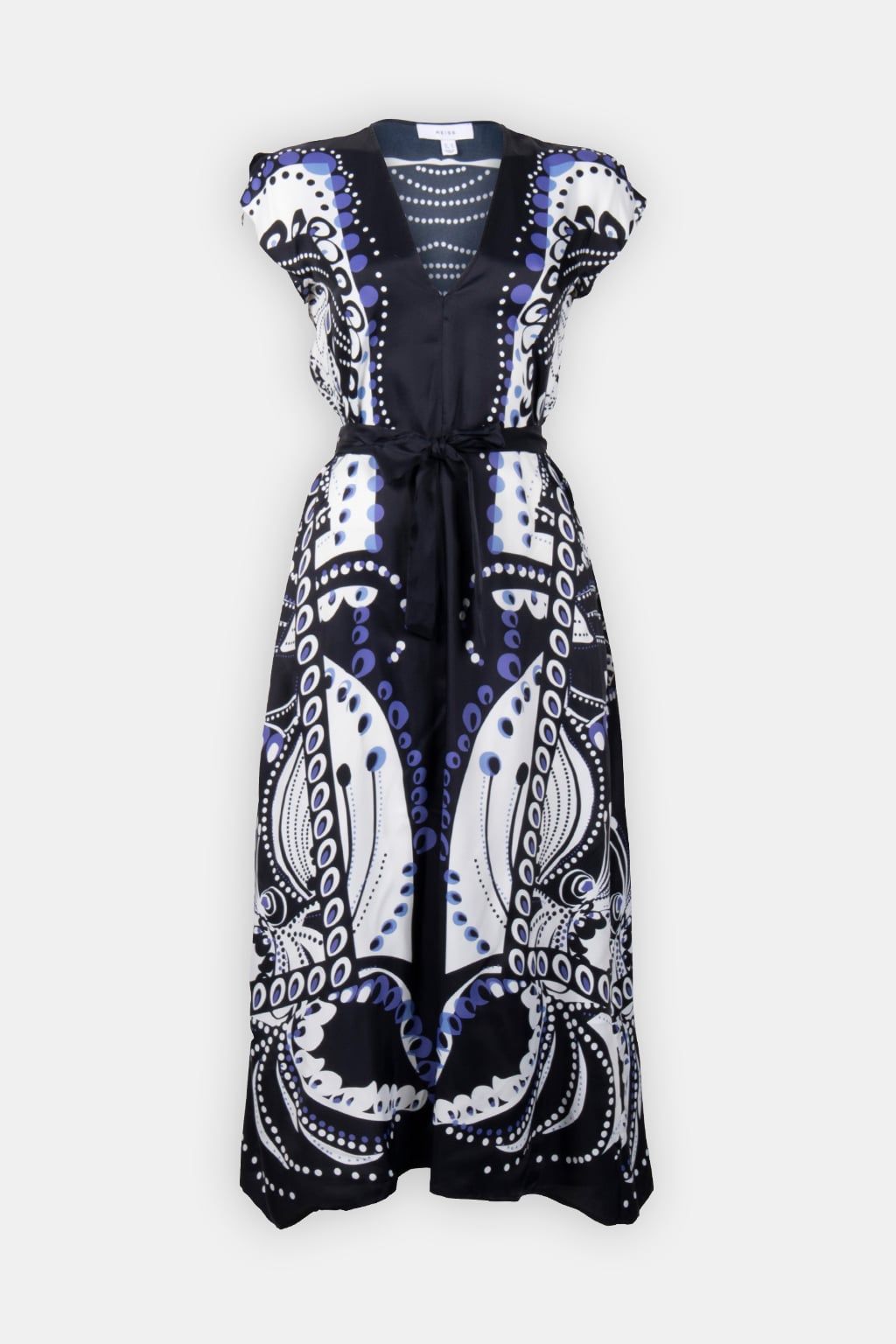 SCARF PRINT MIDI DRESS 3