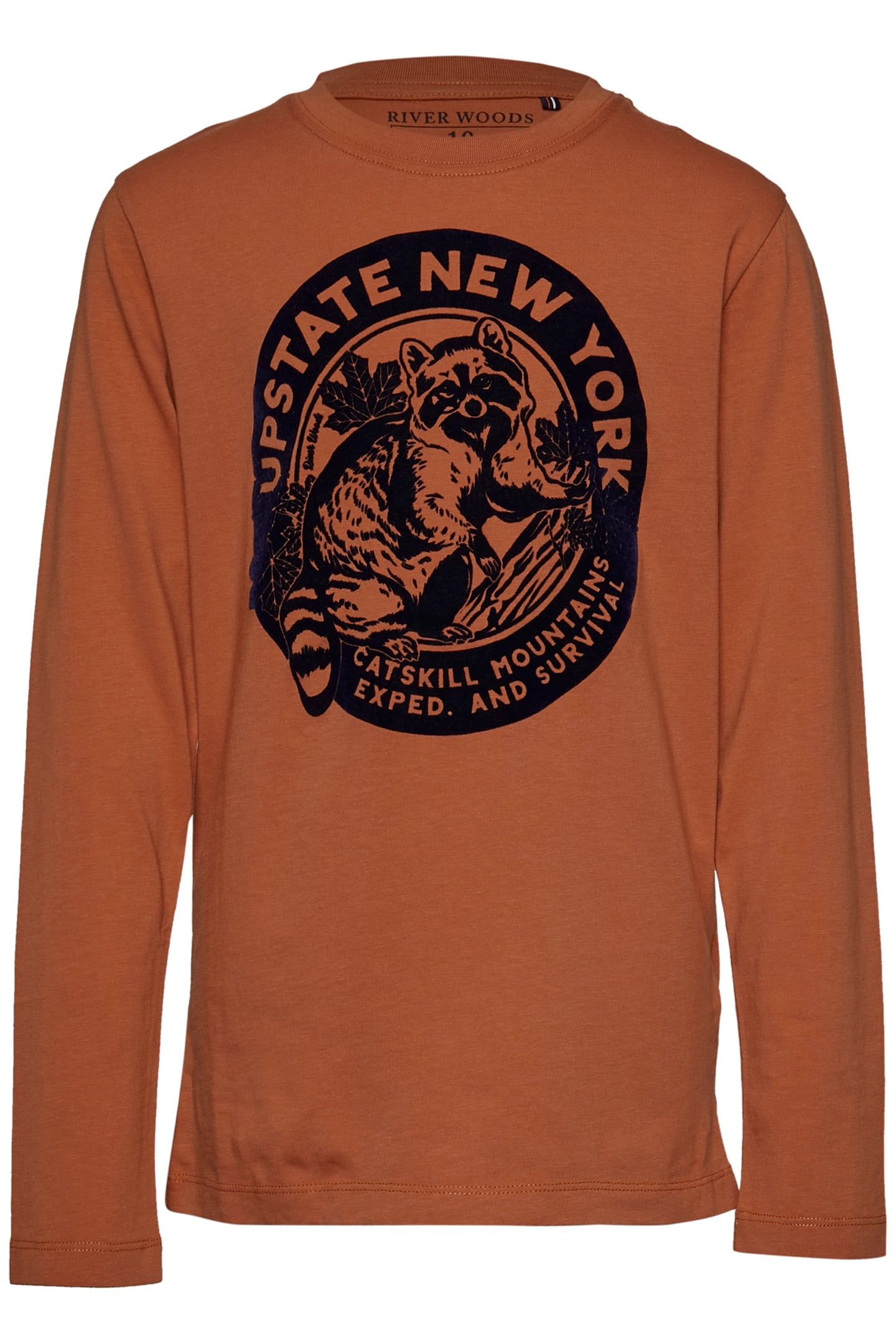BASIC ROUND NECK T-SHIRT IN ORANGE 1