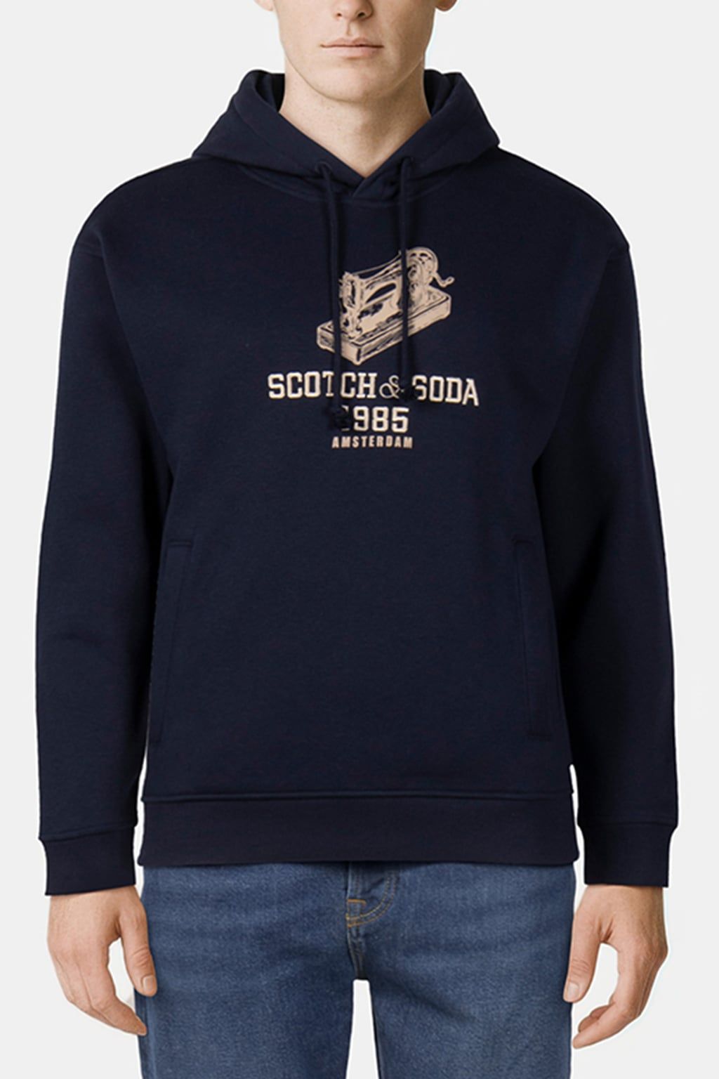 RELAXED FIT FLEECE GRAPHIC HOODIE NIGHT 1