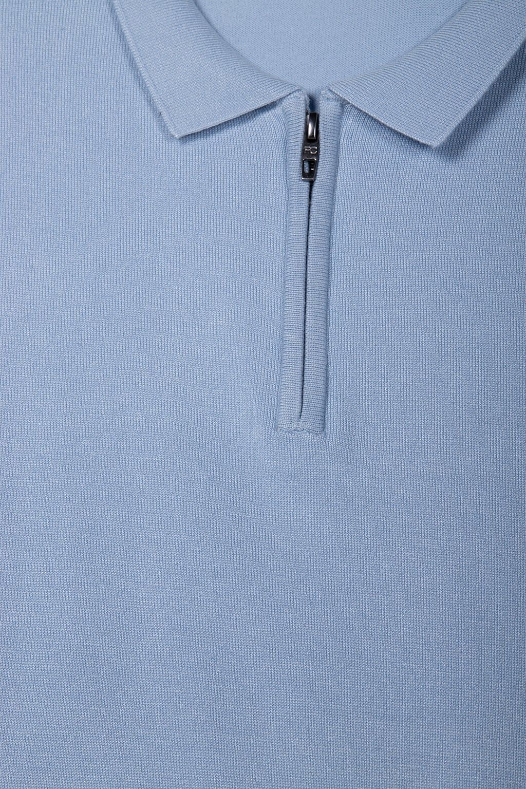 POLO ZIP S/S FORMAL 2 SKY 5