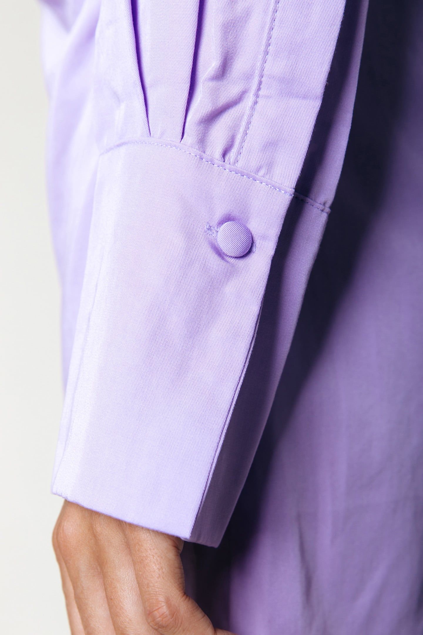 RUNA UNI FAKE WRAP DRESS LS PASTEL LILAC 7