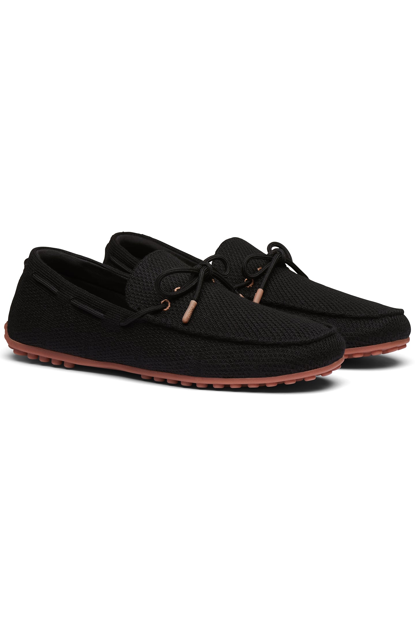 BRAIDED LACE KNIT DRIVER BLACK 2
