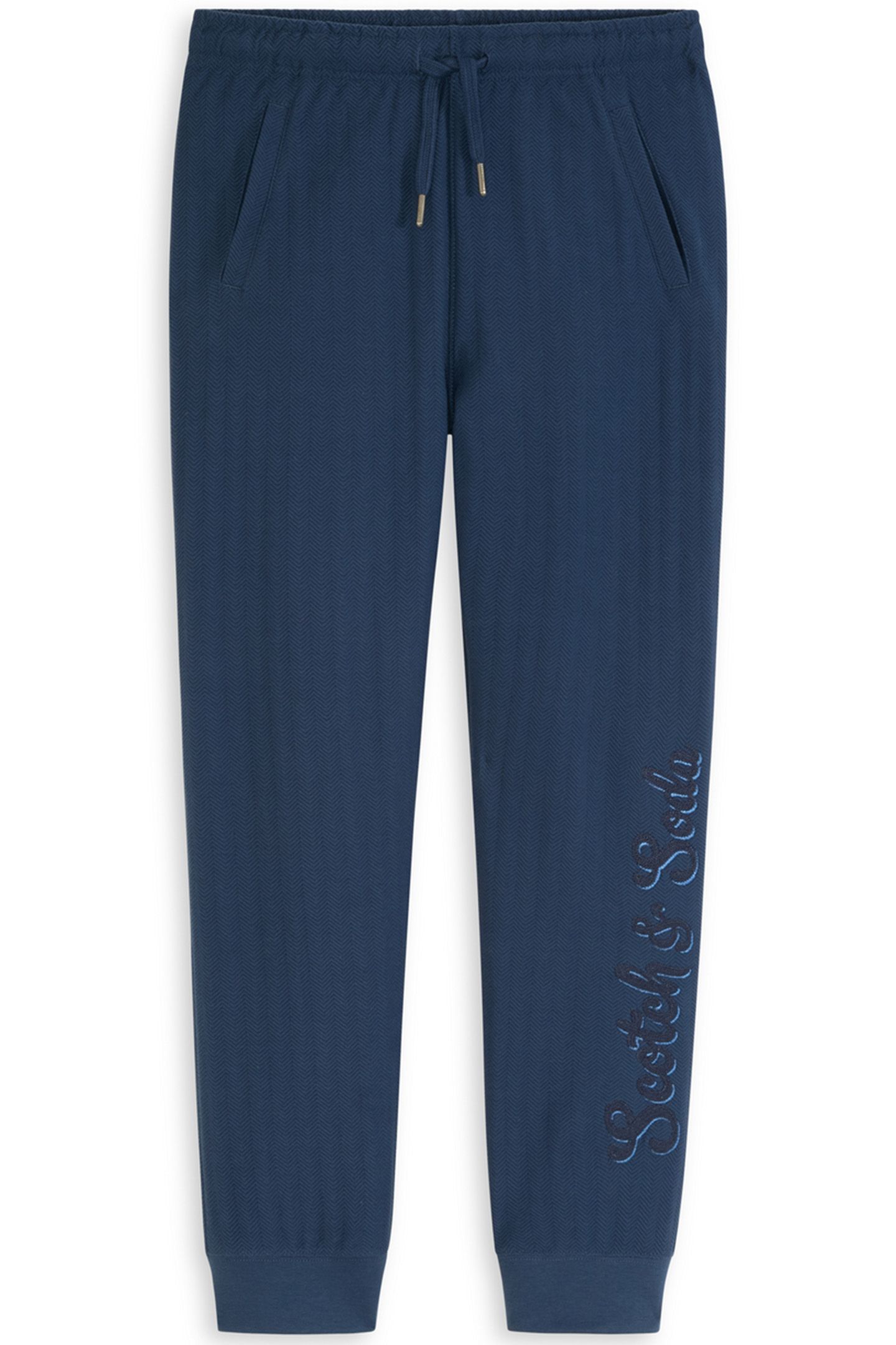 BOYS KNIT HERRINGBONE JOGGER DARK OBSIDIAN 1