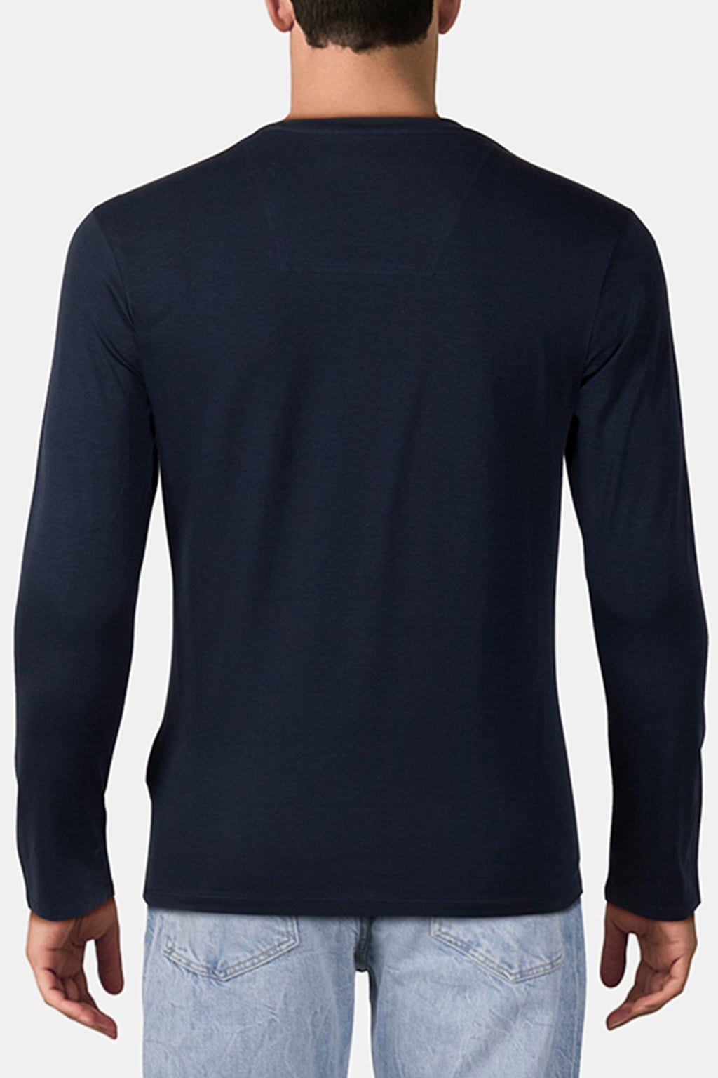 MARCIANO BY GUESS LS CN T-SHIRT SLIM F NAVY SEA 2