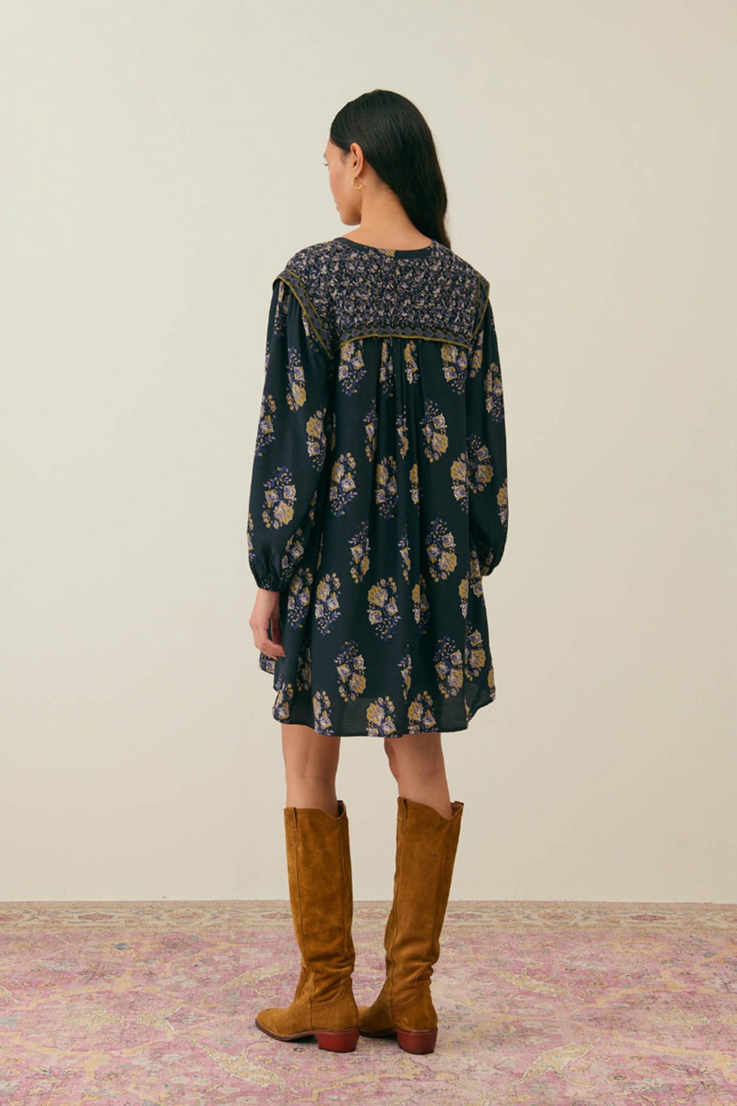 DRESS LAURETTE BLUE NIGHT BOUQUETS 2