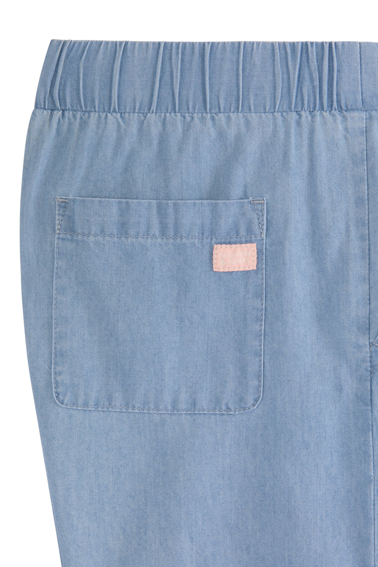 S&S GIRLS 2PC TOP & DENIM SHORT SET BLUE/GREY 4