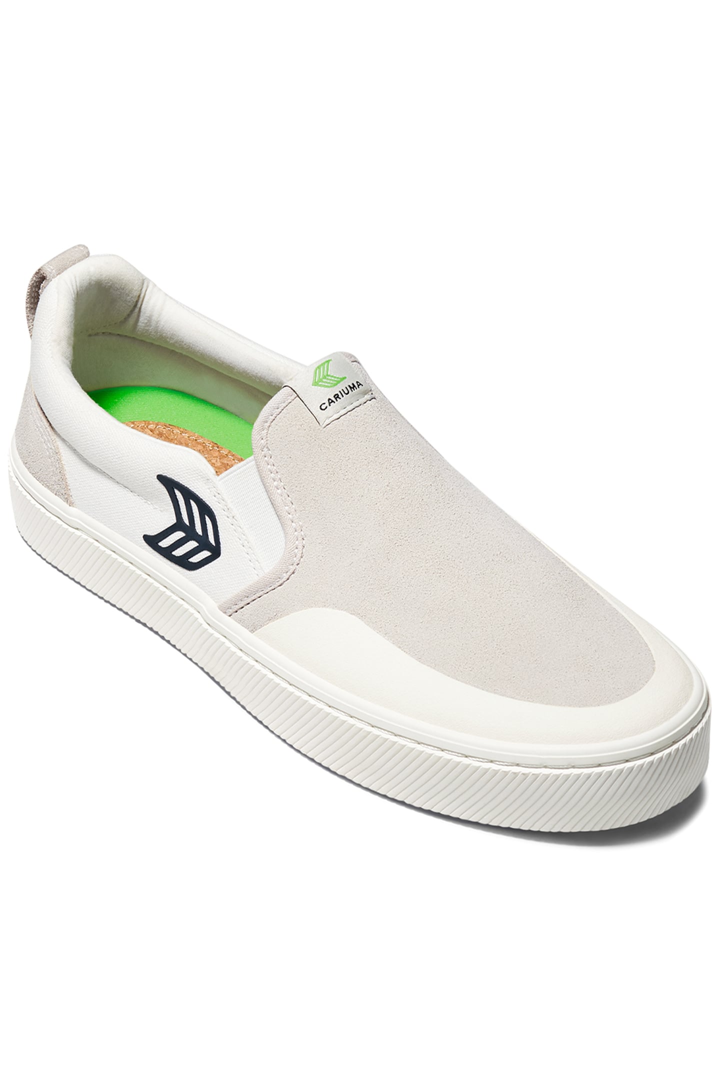 SLIP-ON PRO OFF-WHITE CANVAS VINTAGE WHITE SUEDE BLACK LOGO  2