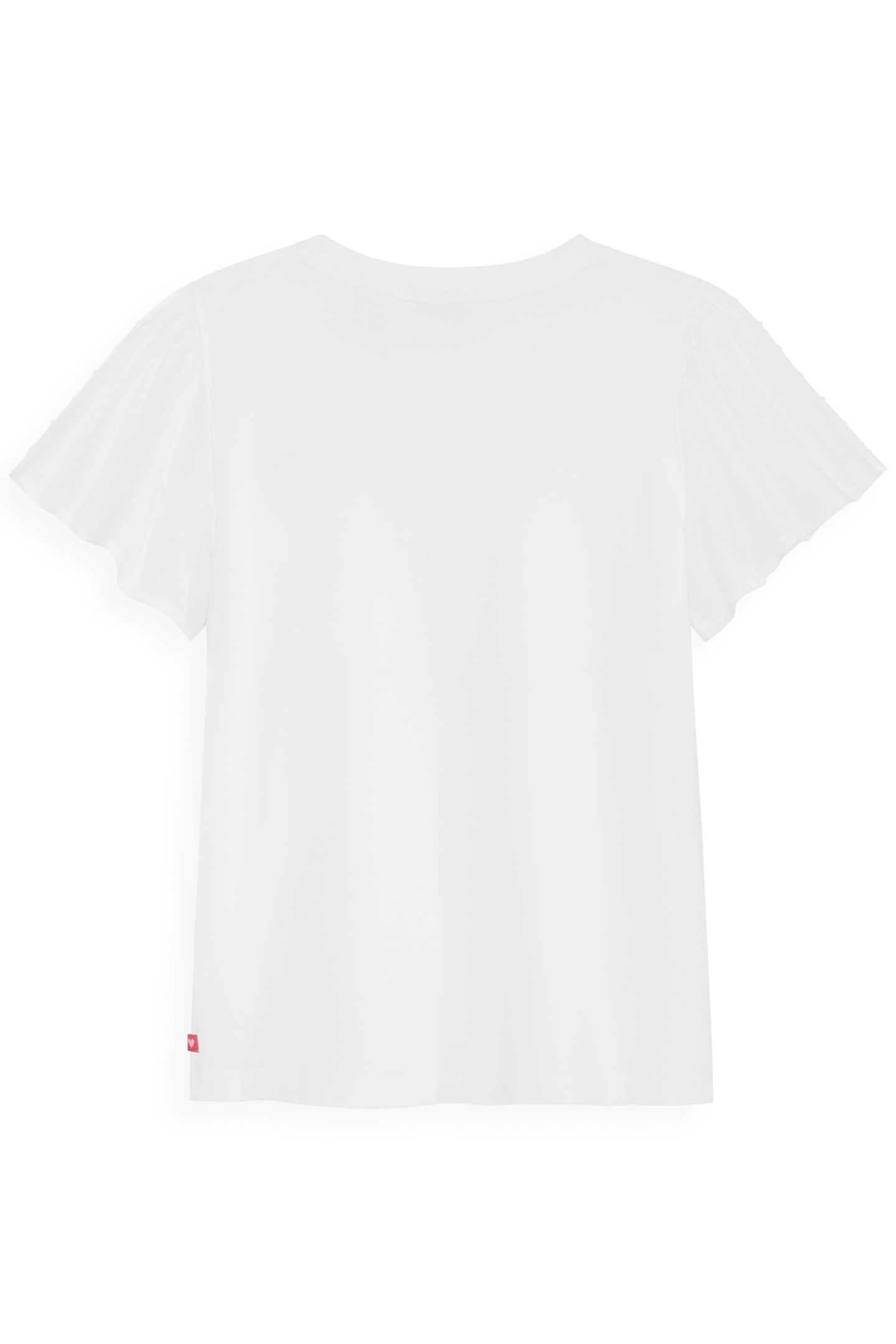 S&S GIRLS DENIM GROUP STRETCH JERSEY/SWISS DOT FASHION TOP W 2