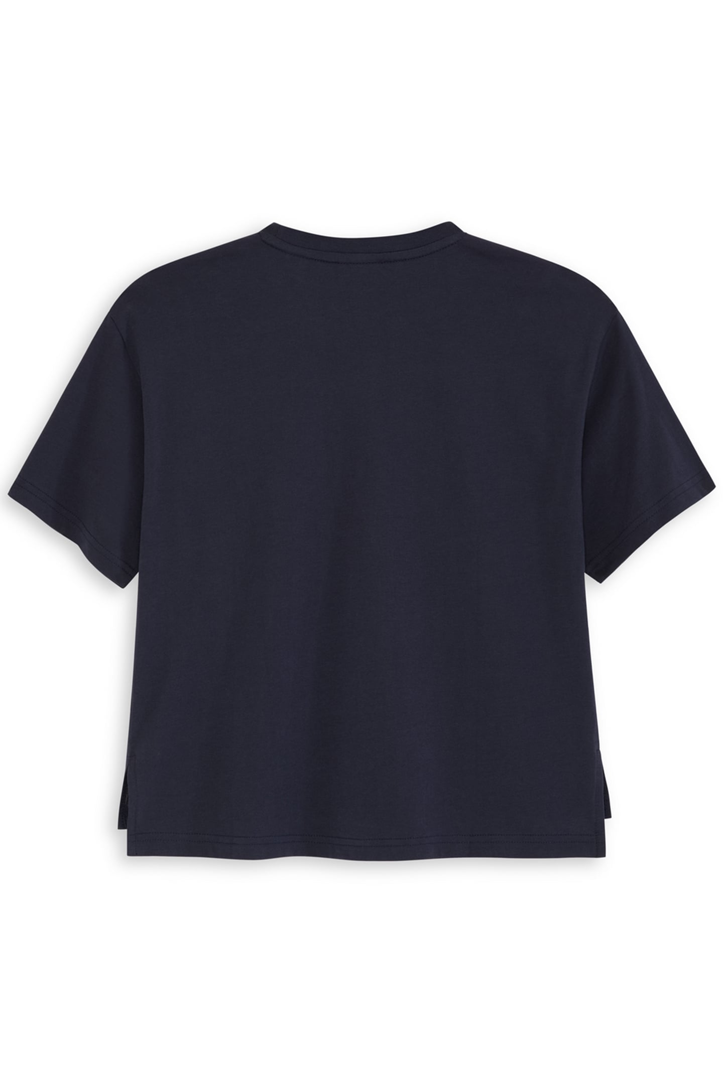 GIRLS CTTN JERSEY SS FASHION TOP BLACK/BLUE 2