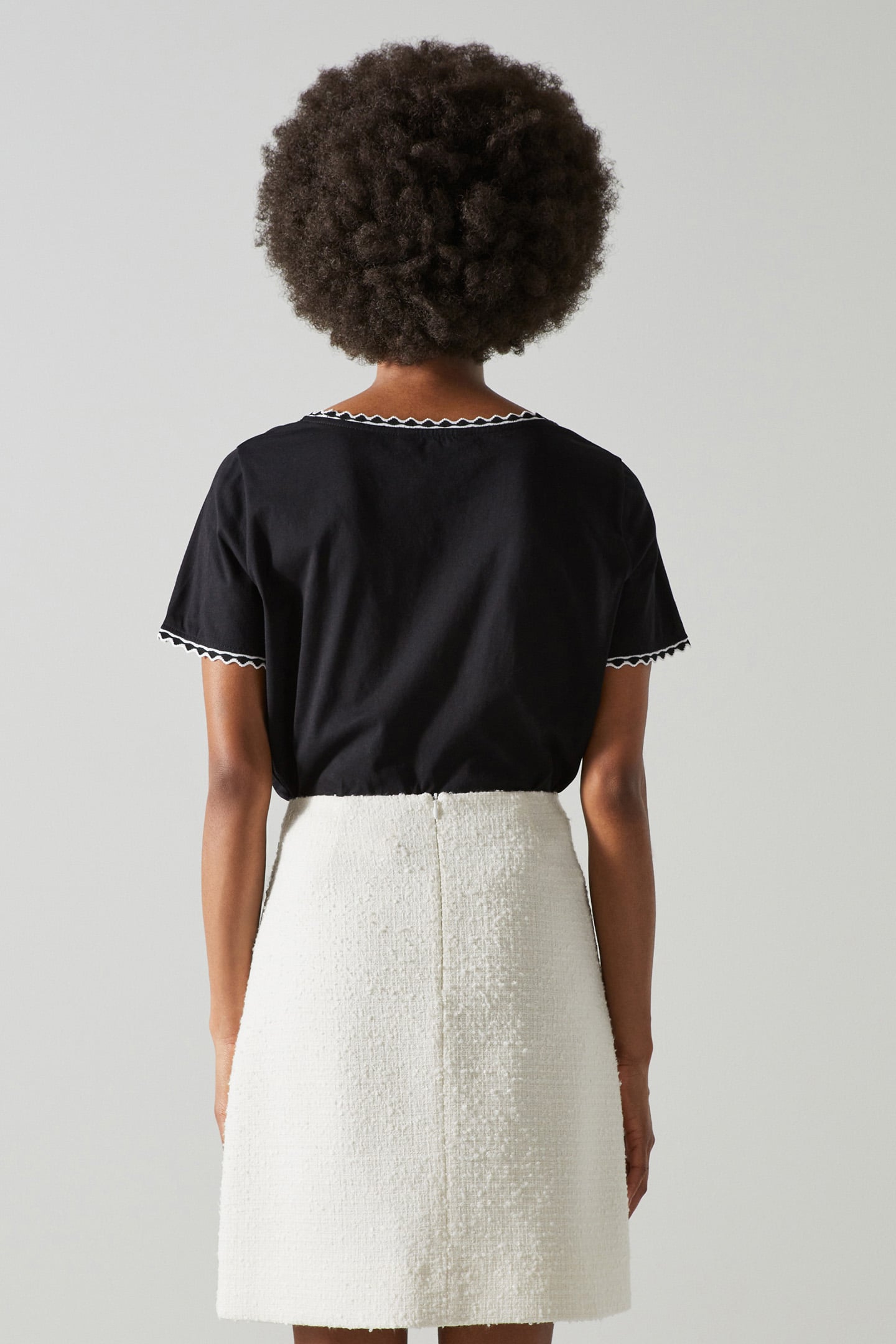 SK CHARLEE - BOUCLE TRIM CREAM 2