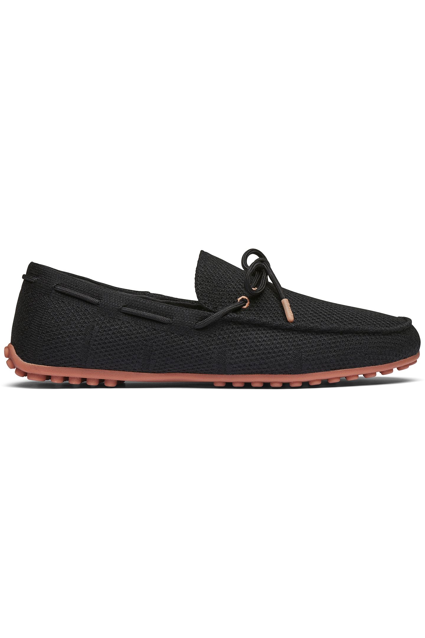BRAIDED LACE KNIT DRIVER BLACK 1