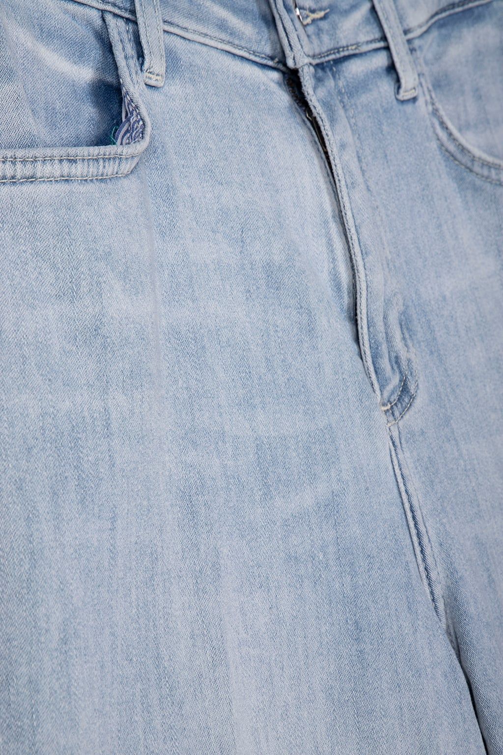 CULOTTE LIGHT BLUE SATIN DENIM DENIM BLUE 4