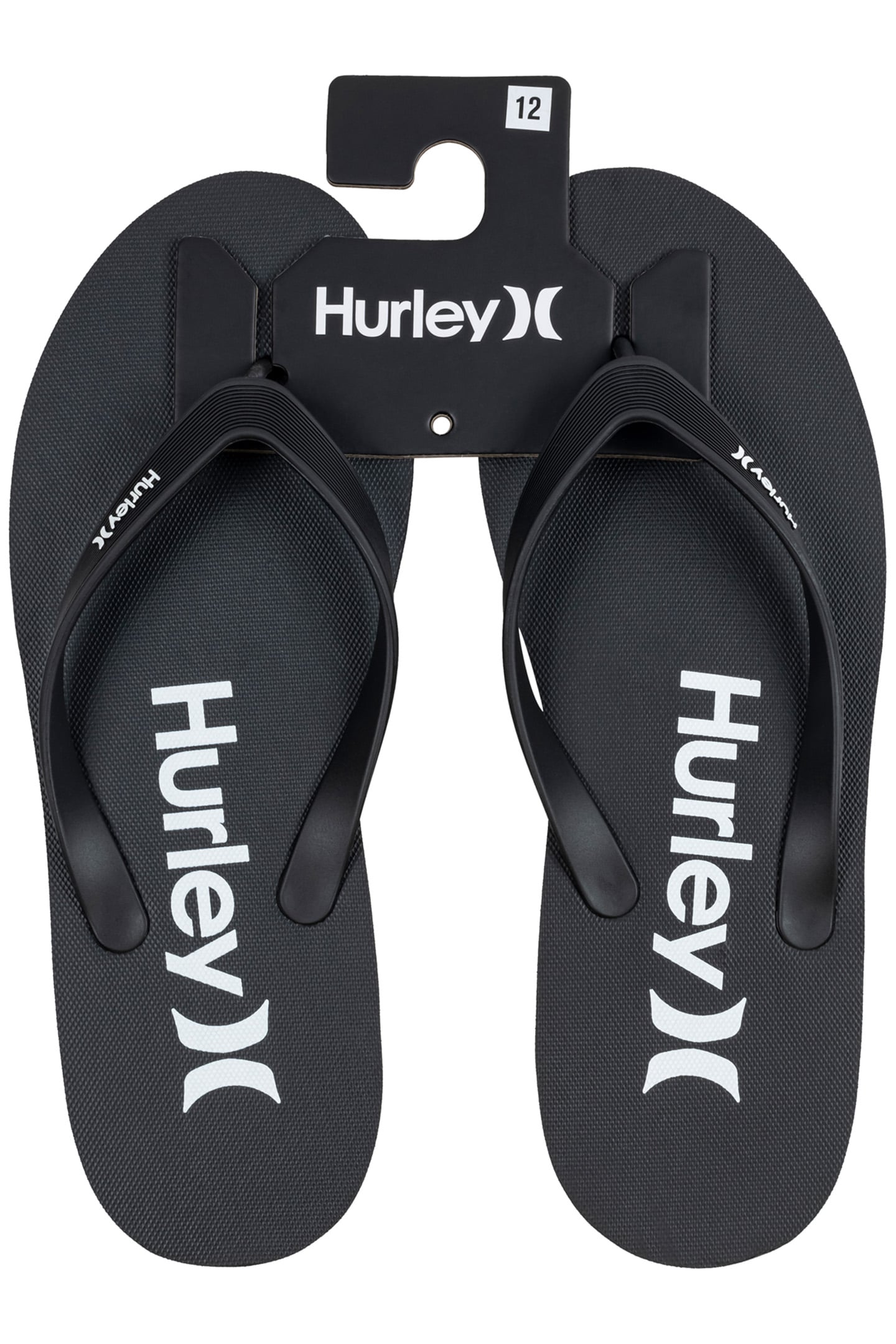 1PK MENS PRINTED FLIP FLOP BLACK / WHITE 3
