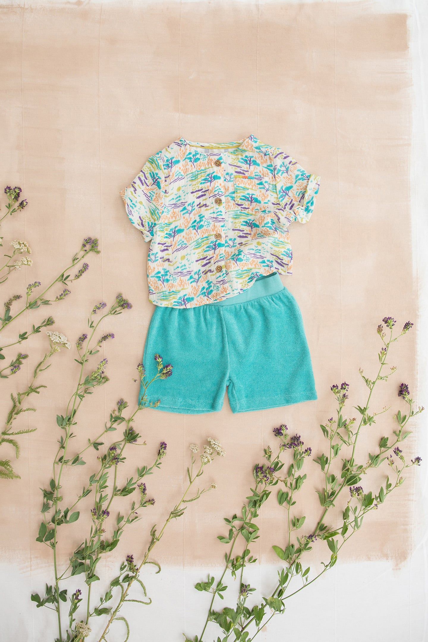 SHORTS JIVAN WAVE BLUE 3