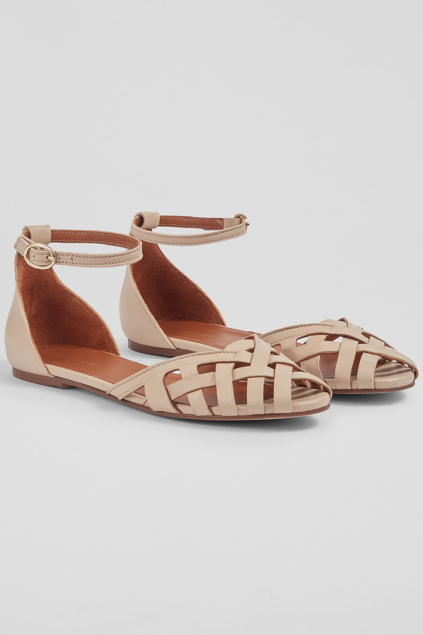 FL BIANCA PLAITED FRONT PALE CAMEL 2