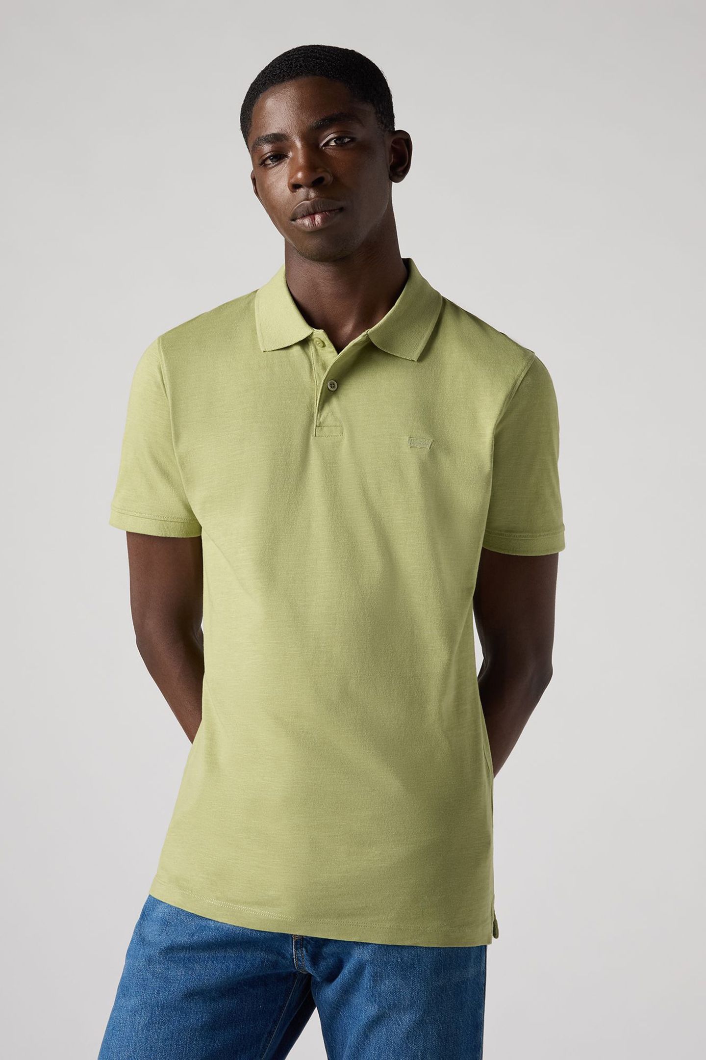 SLIM HOUSEMARK POLO SAGE SLUB 3
