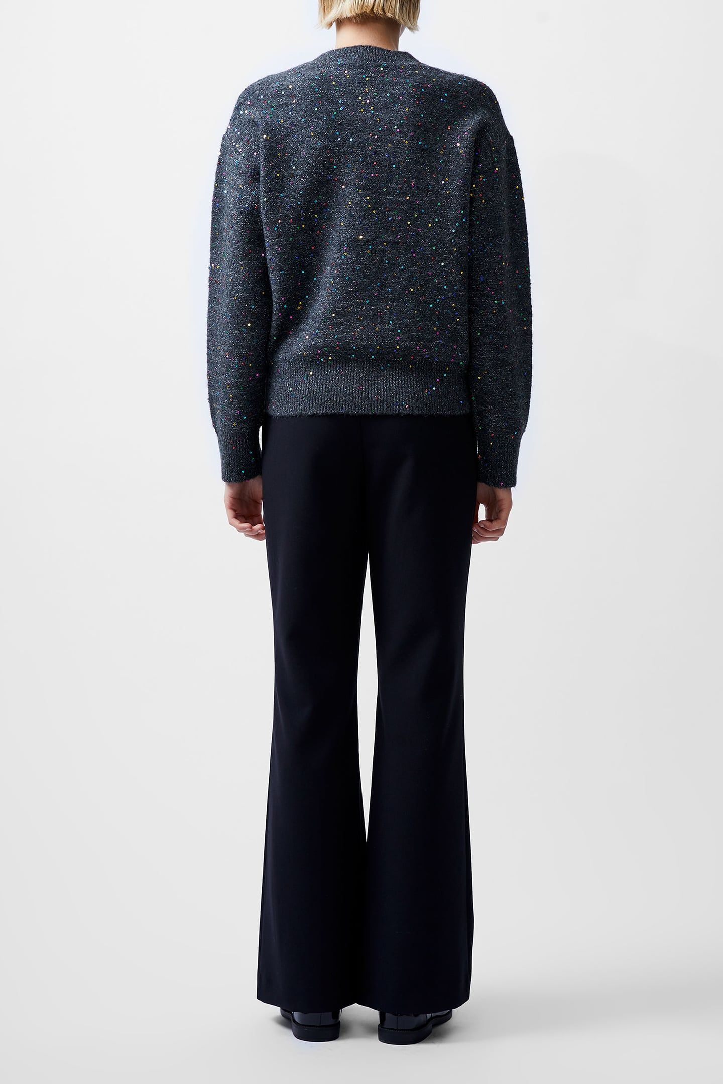 JANET SEQUINS L/S JUMPER GREY 2