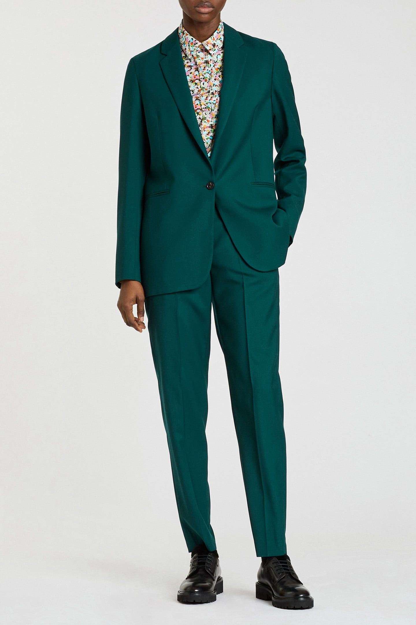 WOMENS TROUSERS PETROL GREEN 3