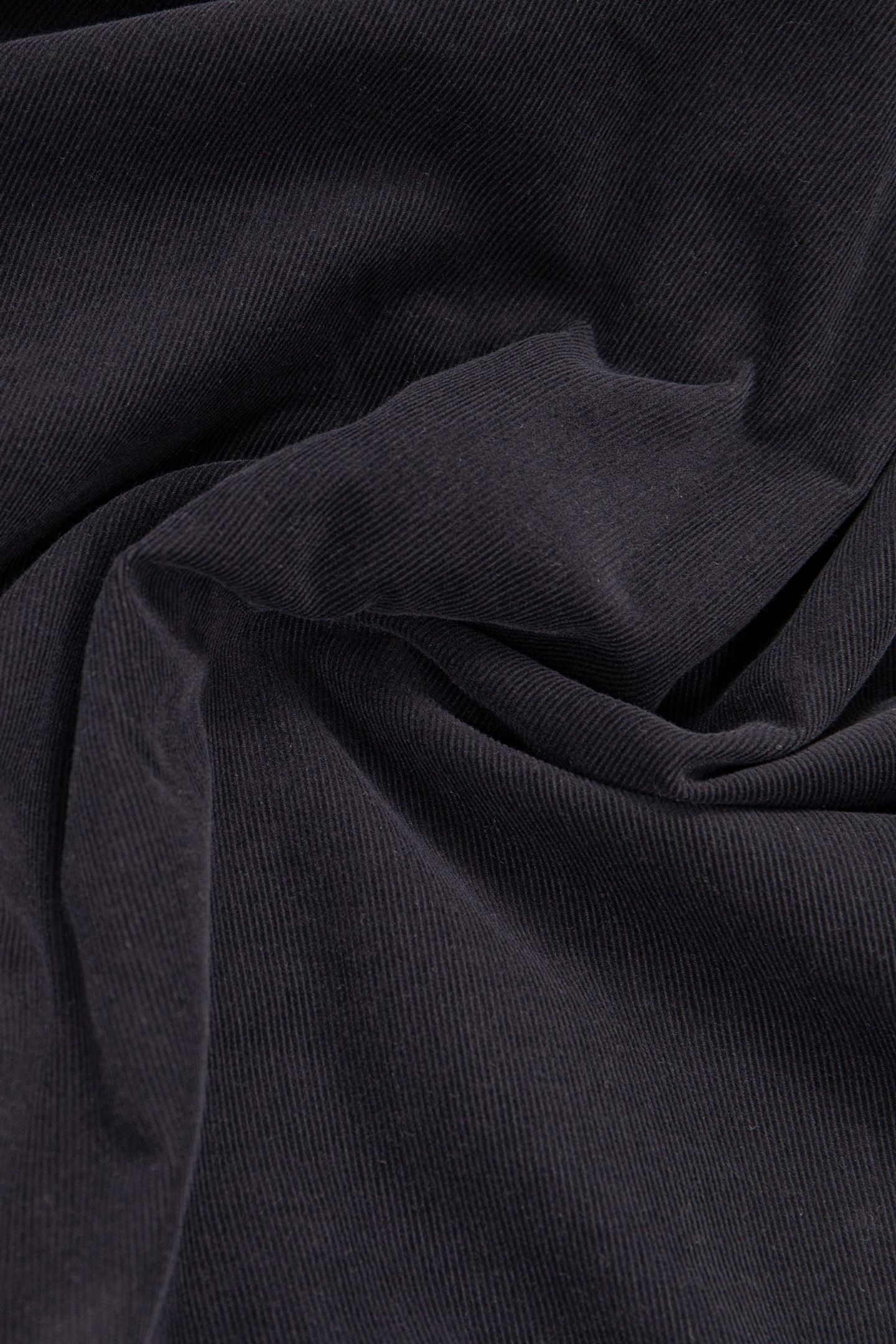 BLACK ORGANIC COTTON NEEDLECORD SHIRT 8