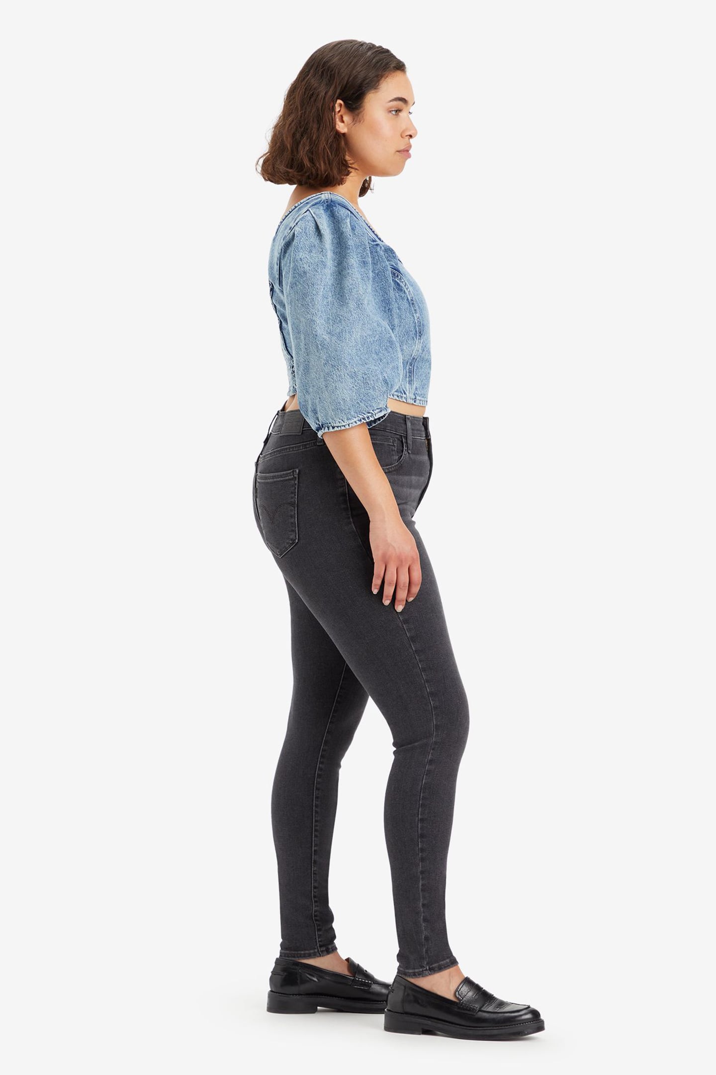 720 HIRISE SUPER SKINNY BLACK MUSTANG 6
