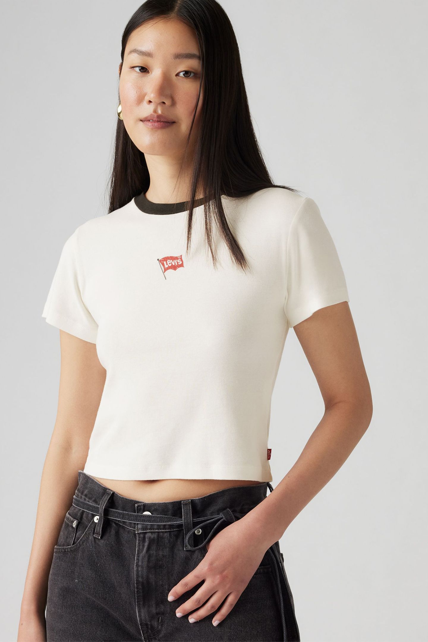 GR ESSENTIAL SPORTY TEE MINI FLAG EGRET 4