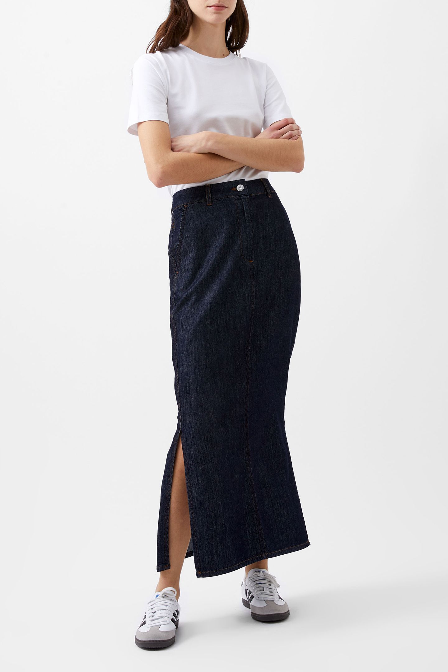 FINLEY DENIM MAXI SKIRT INDIGO 1