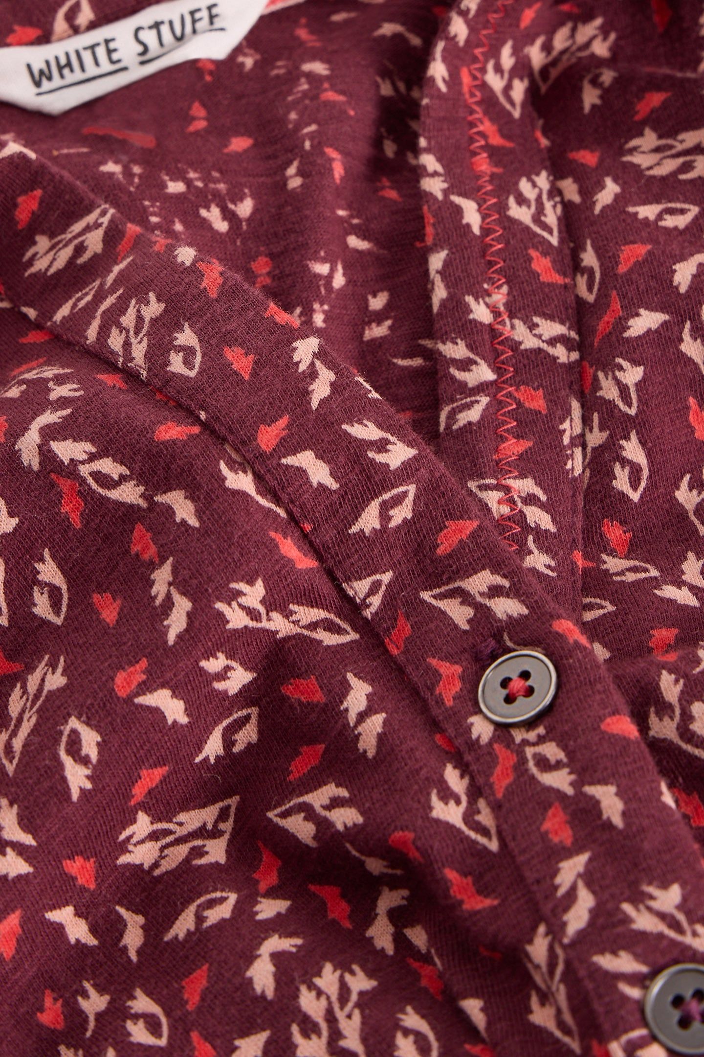 ANNIE JERSEY SHIRT PLUM MULTI 5