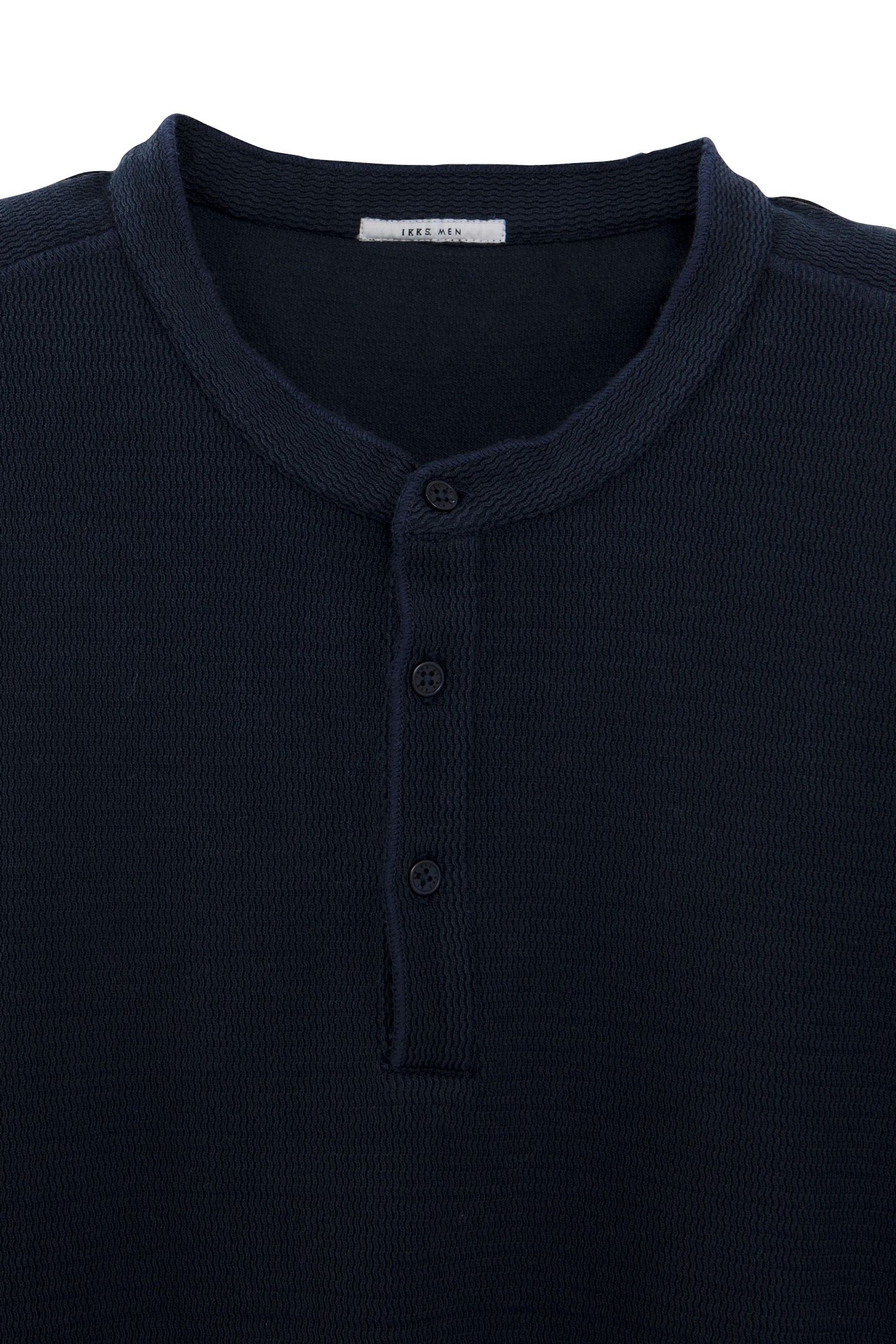 NAVY EMBOSSED MESH T-SHIRT 6
