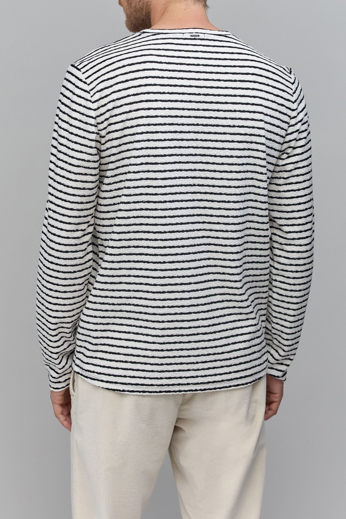 LONG-SLEEVED TERRY CLOTH SAILOR T-SHIRT 2