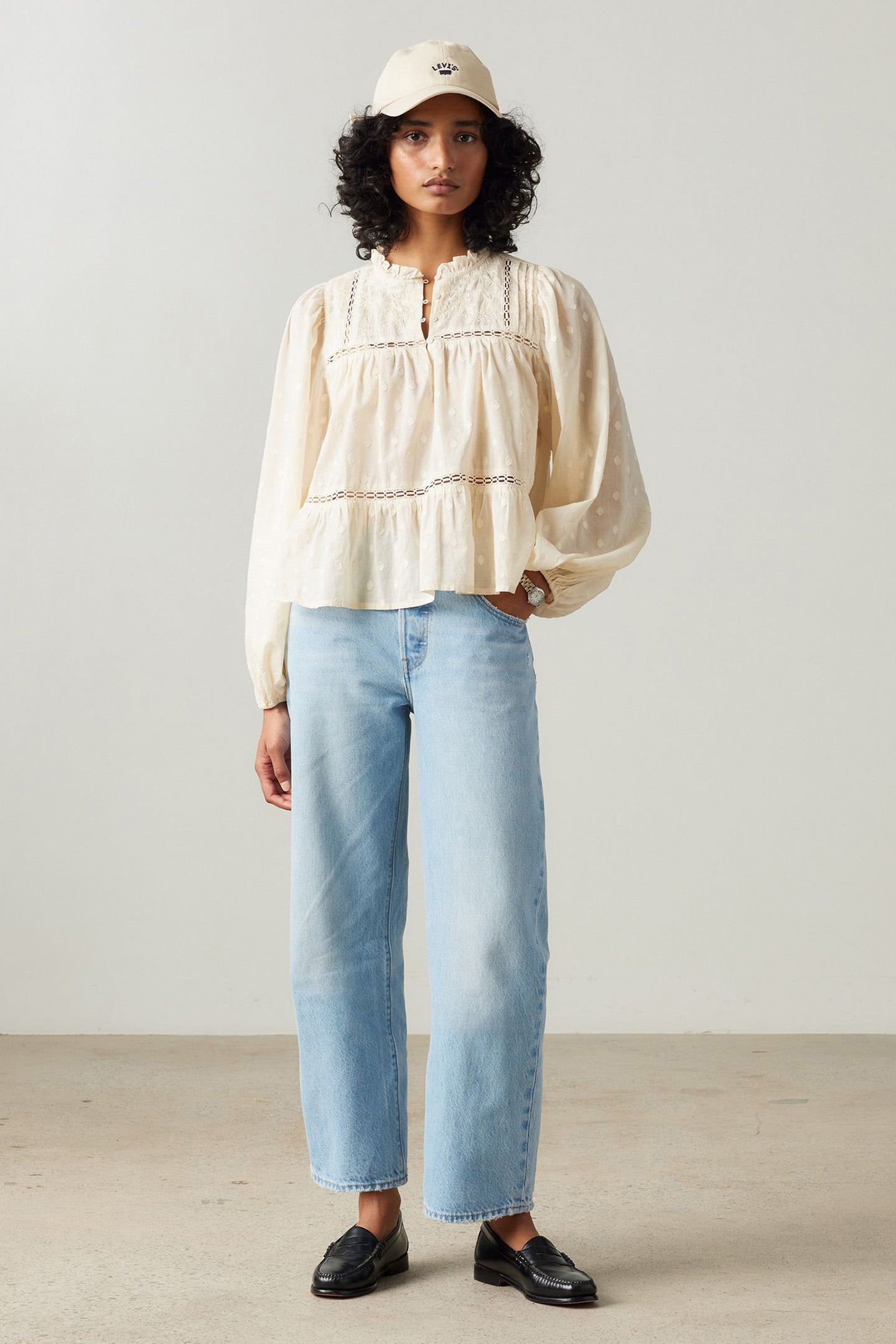 LUCIA BLOUSE WHITE SWAN 1
