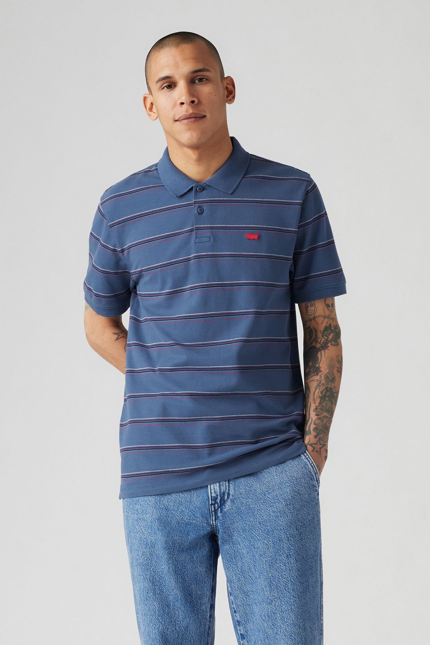 SLIM HOUSEMARK POLO ELLIOT STRIPE SARGAS 1