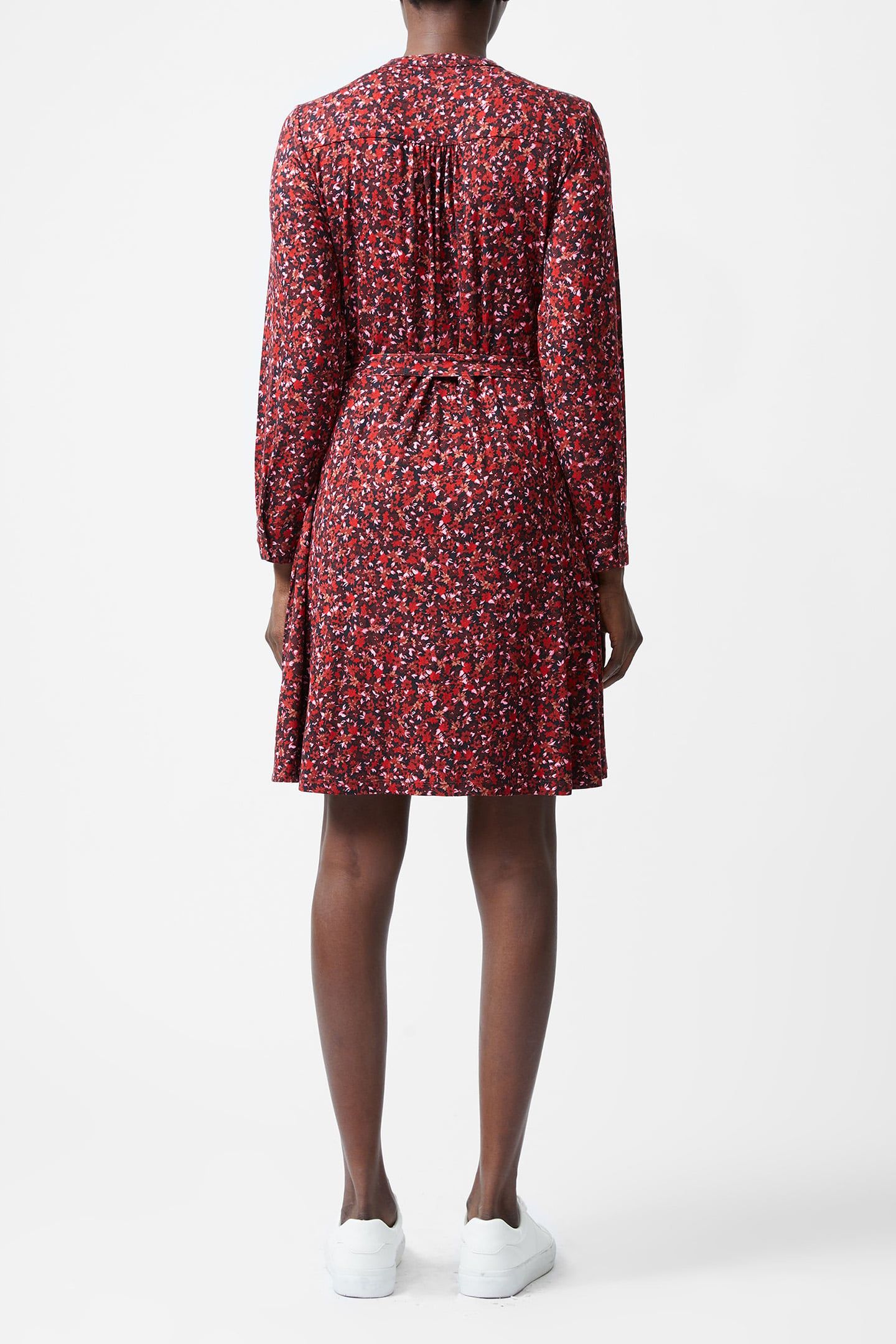 CLARA HENLEY SHIRT DRESS M BLACKOUT MULTI 2
