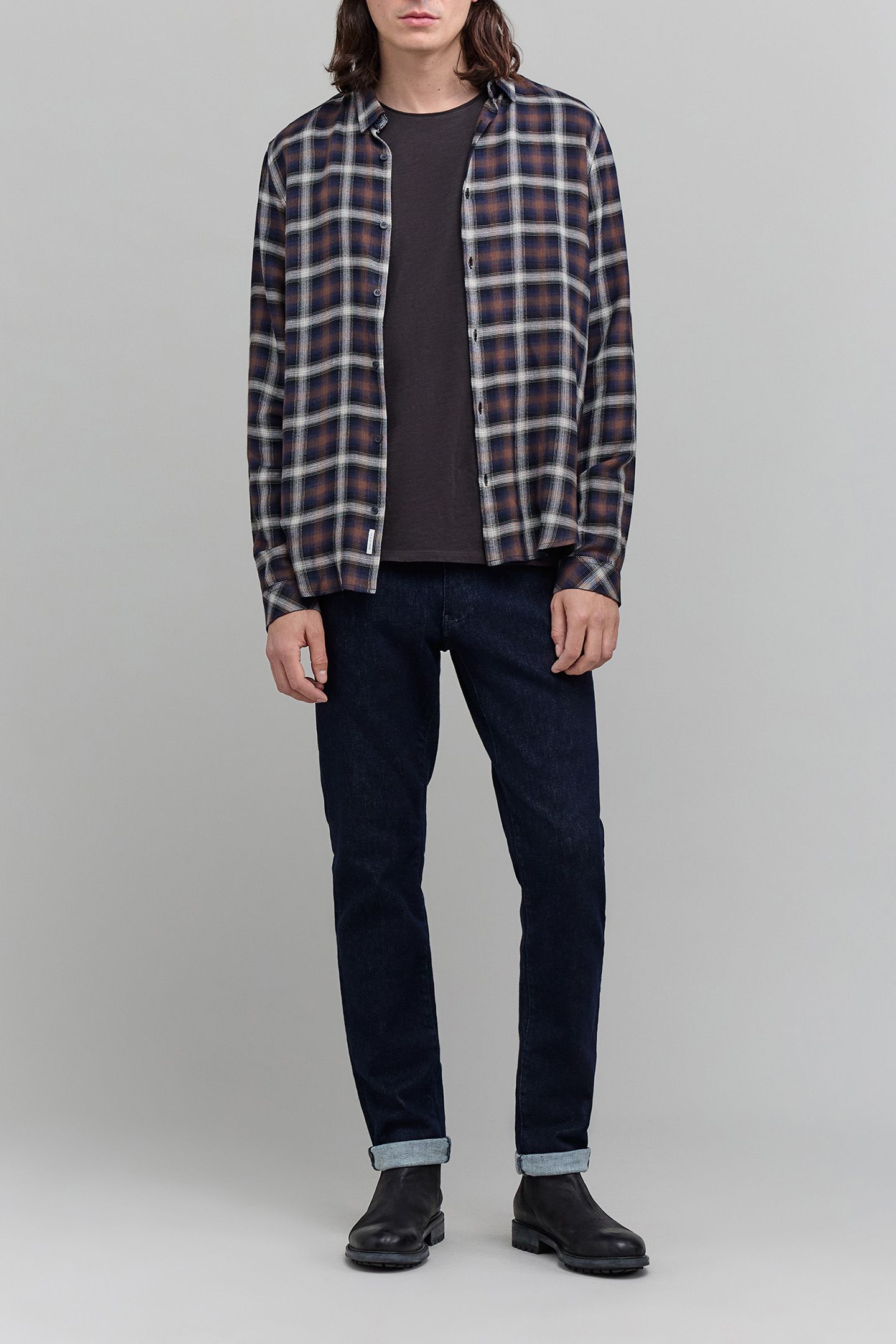 REGULAR CHOCOLATE PLAID SHIRT 3