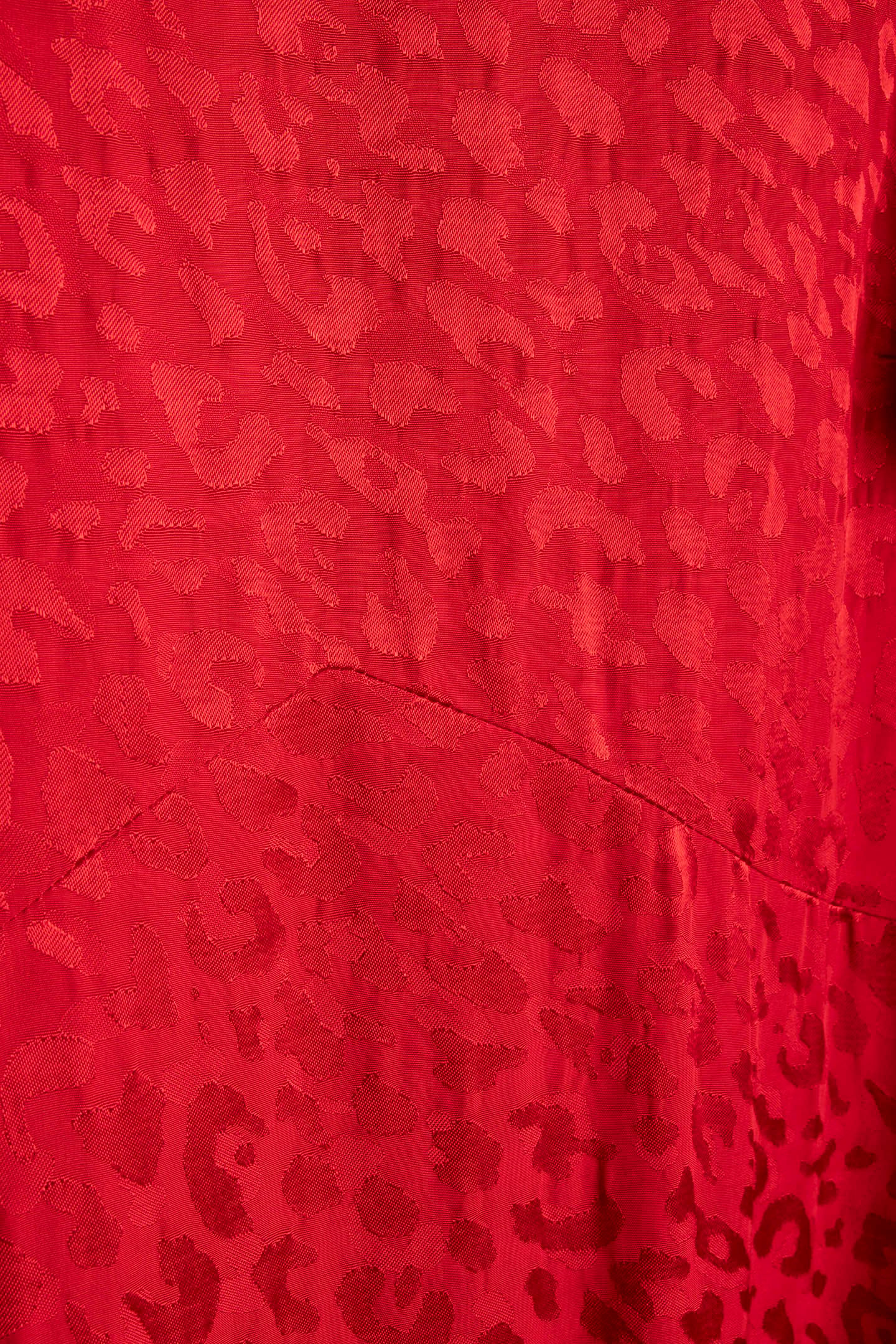 MIDI DRESS IN CRIMSON JAQUARD 5