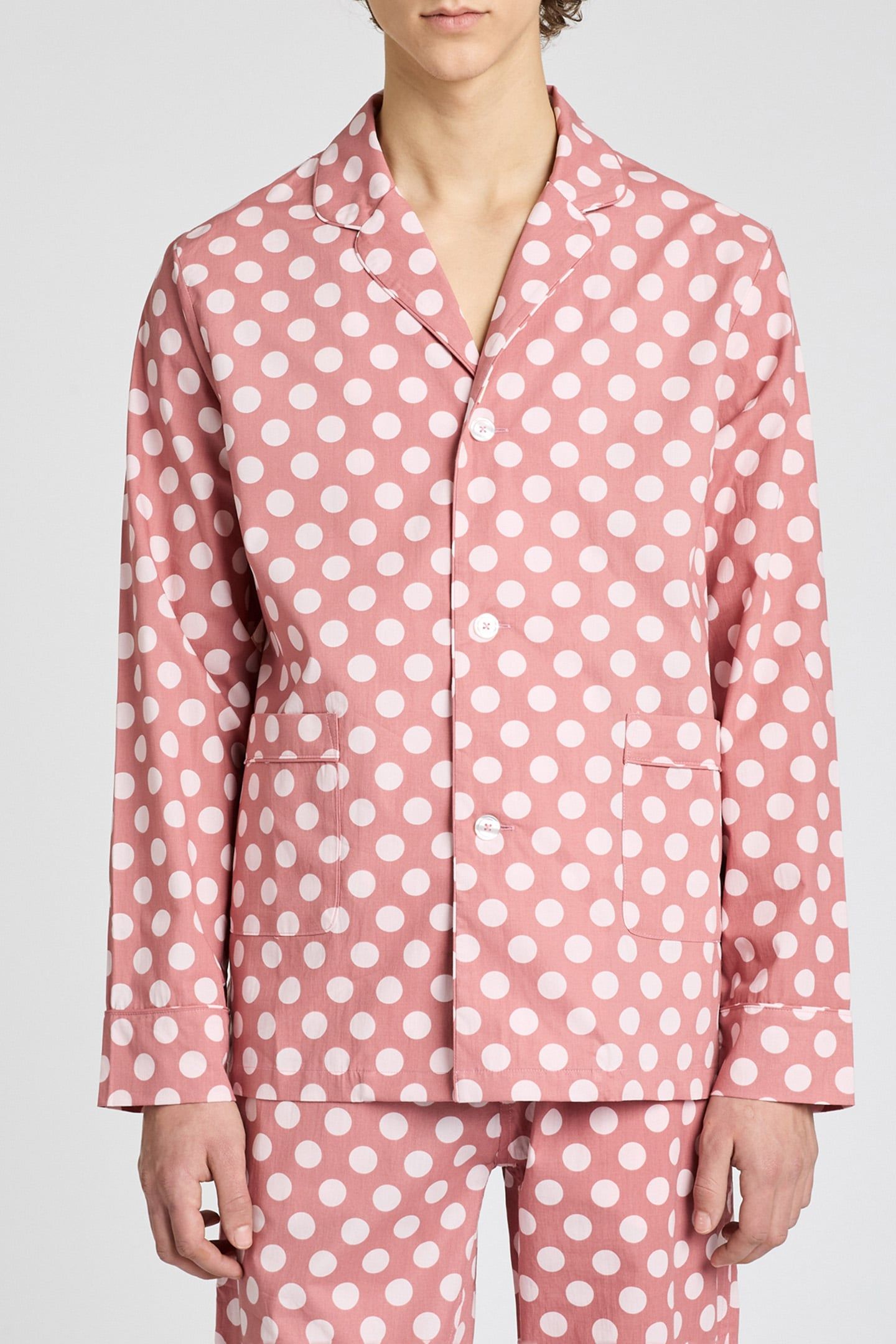 UNISEX PJ TOP L/SLV RED 1